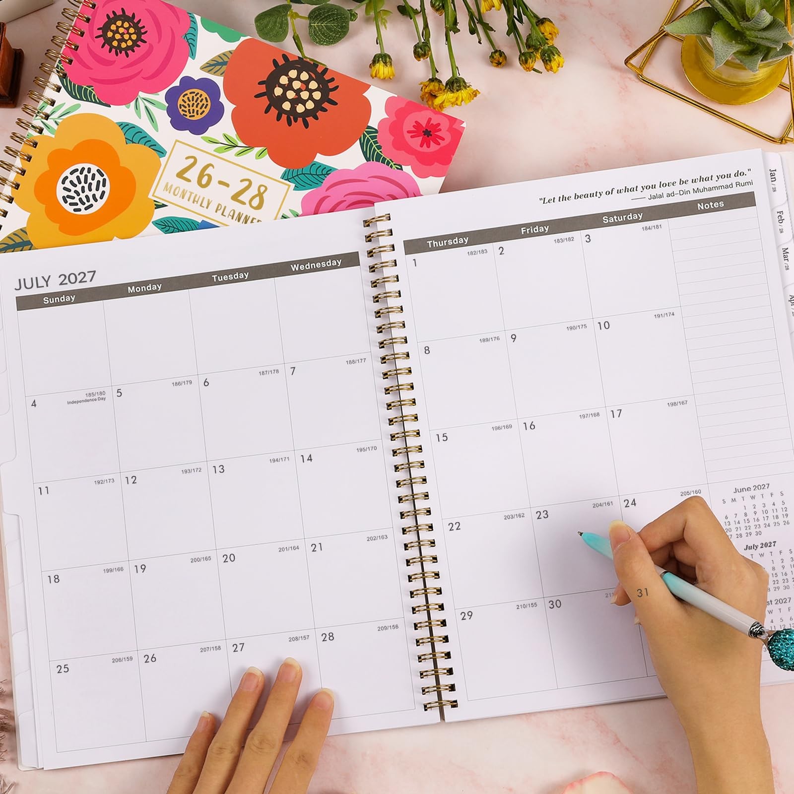 2026-2028 Monthly Planner – 3 Year Monthly Planner 2026-2028, Jan.2026 – Dec….