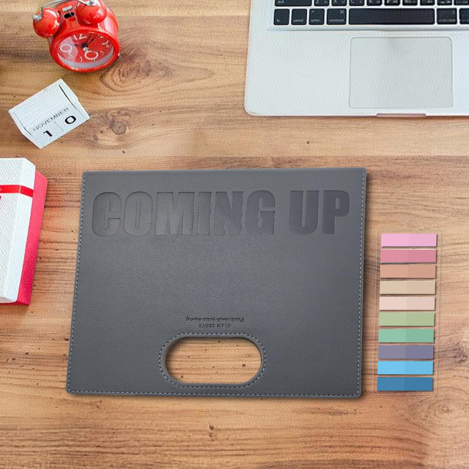 Dotted A5 Binder Portable Refillable Notebook – 5.8″ x 8.3″, 160 A5, Gray