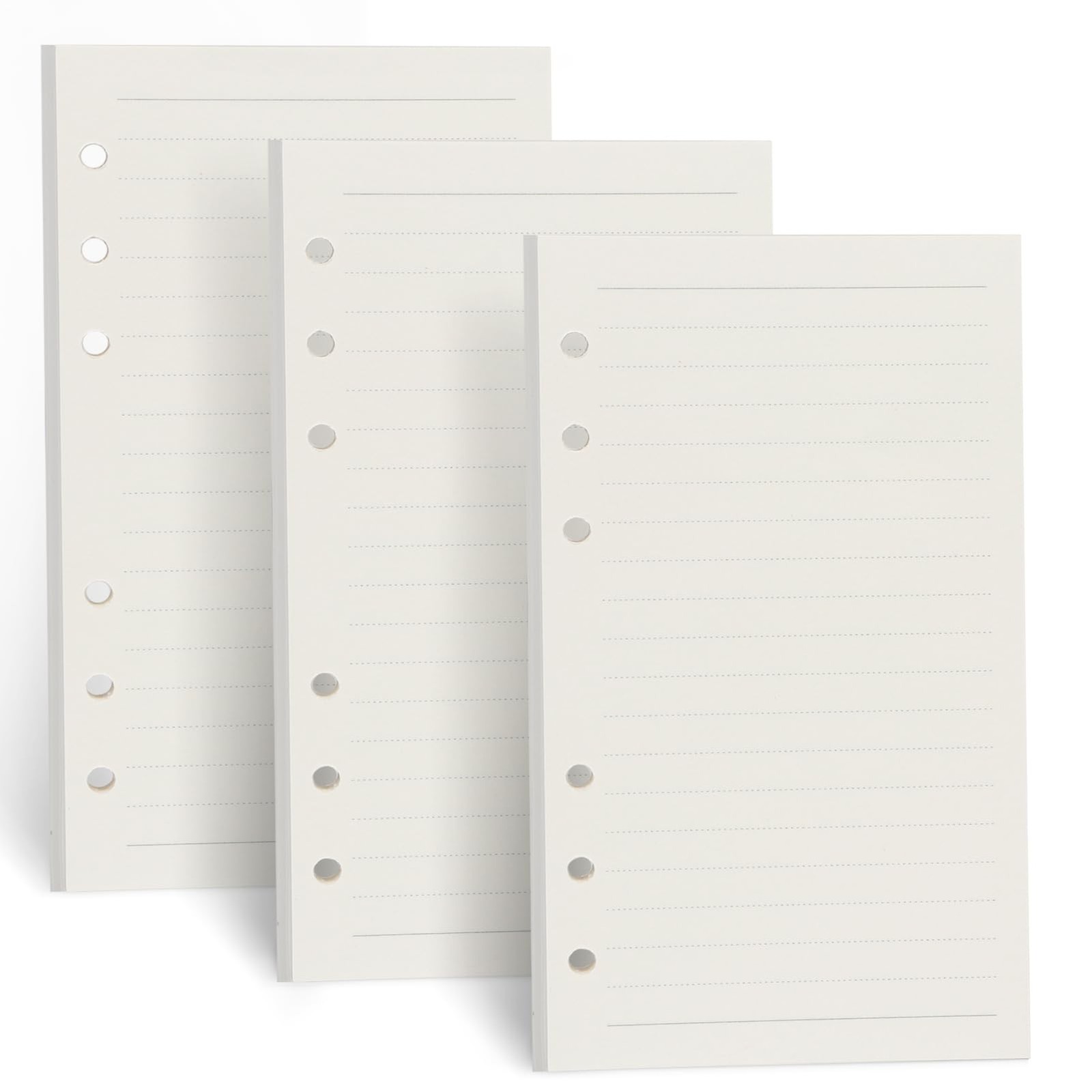 A6 Refill Paper, [3 Pack] Toplive 100GSM Thick Refillable Paper 3 Pack, Line