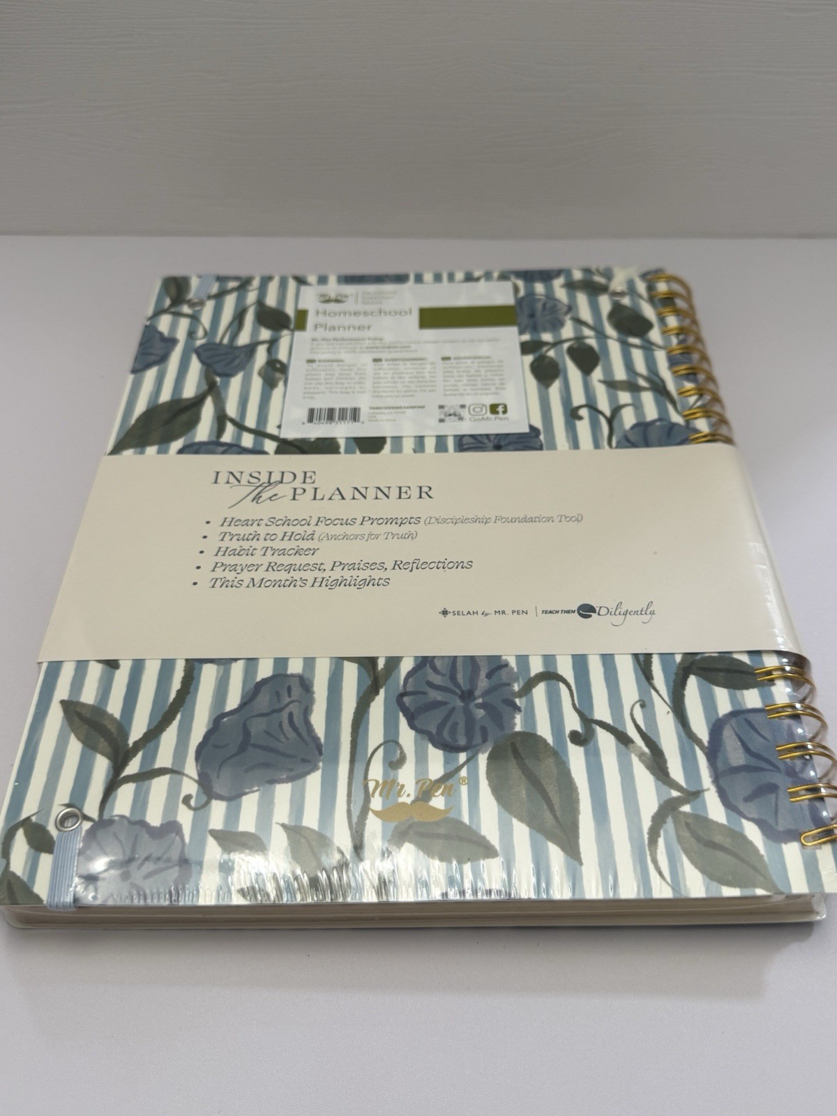 Selah Homeschool Planner Undated Spiral Bound Faith-Based Weekly Monthly 8.5×11