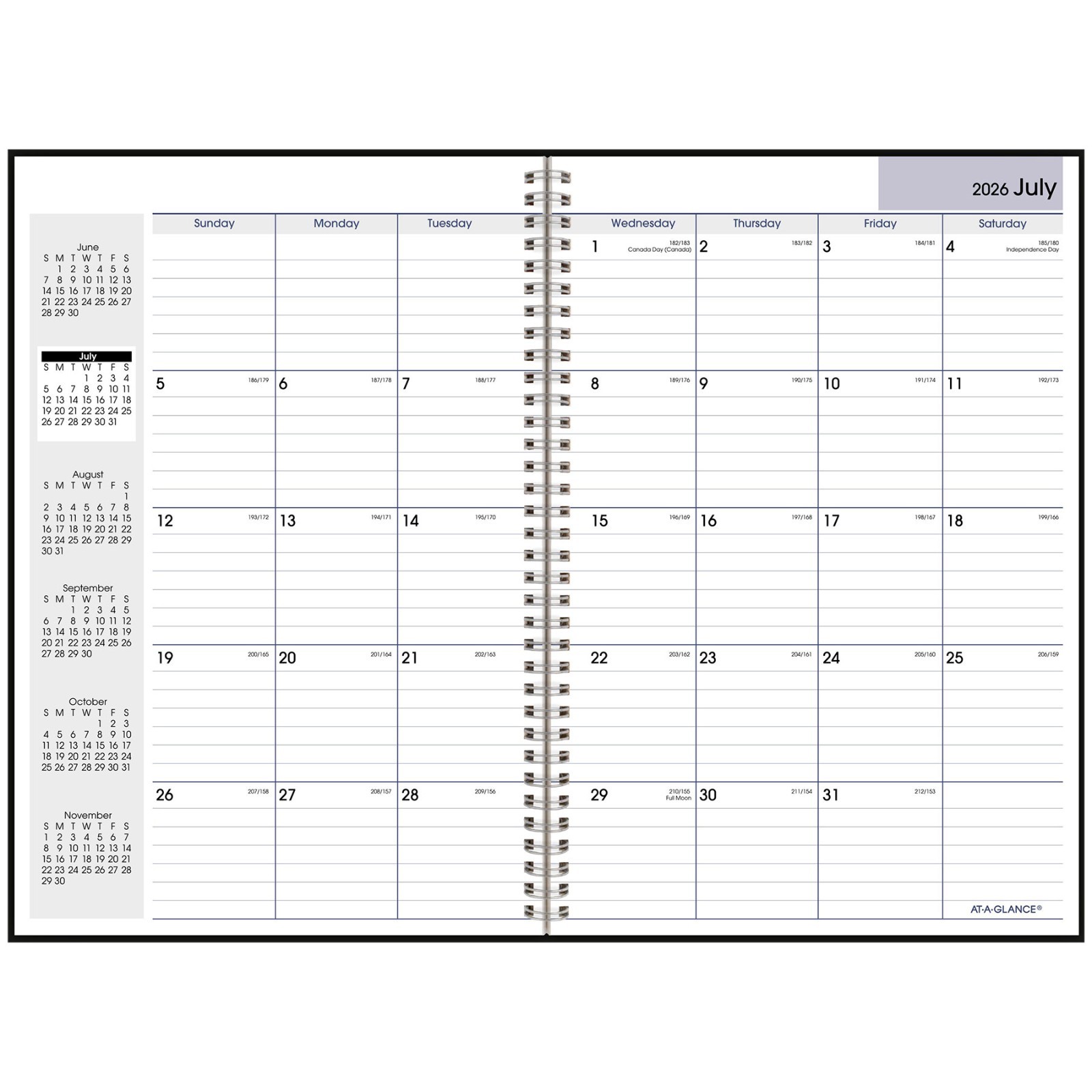 At-A-Glance 2026-2027 AY2-00 DayMinder Academic Monthly Planner, 8 x 12″