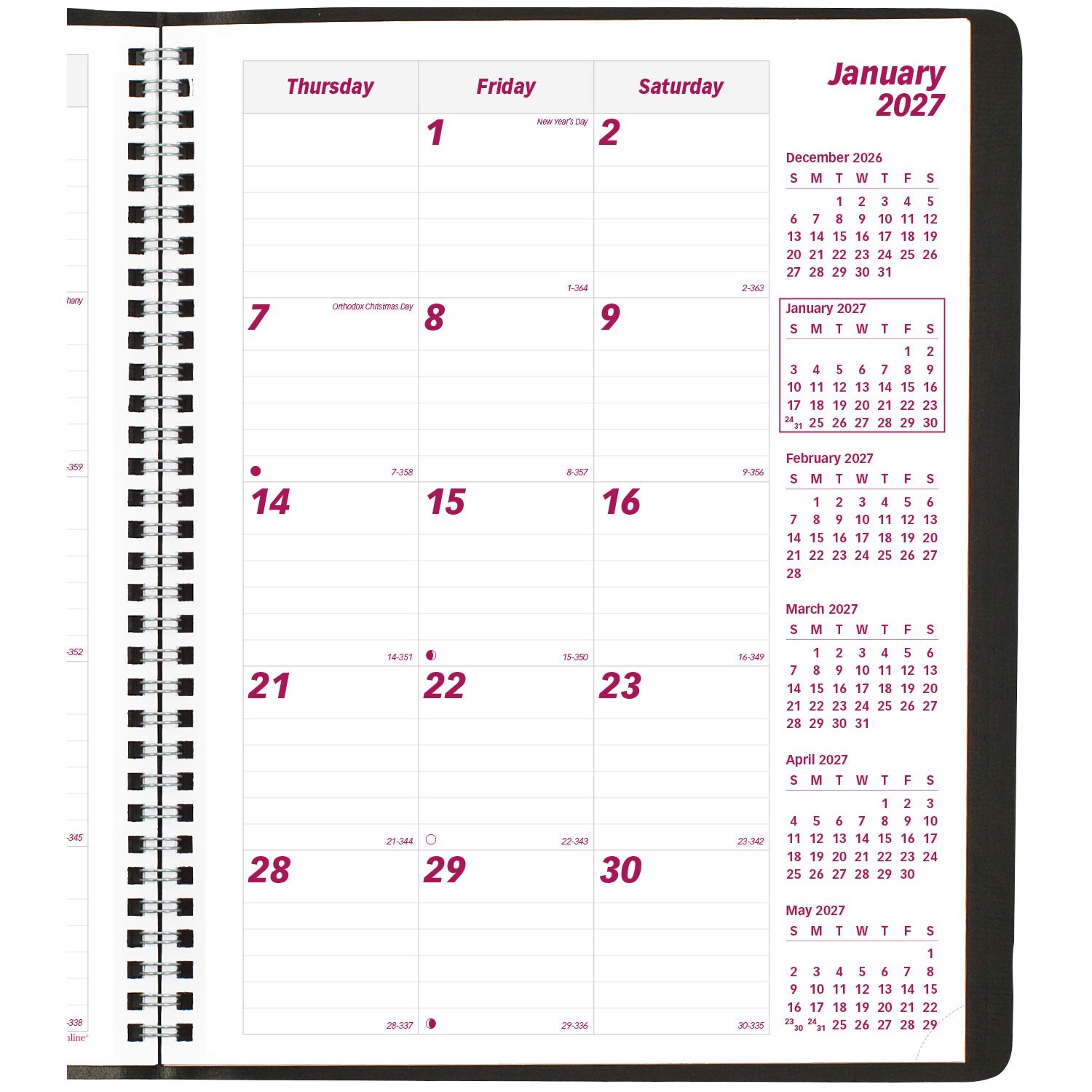2025 Brownline CB1262.BLK Monthly Planner, 8-1/2 x 11″