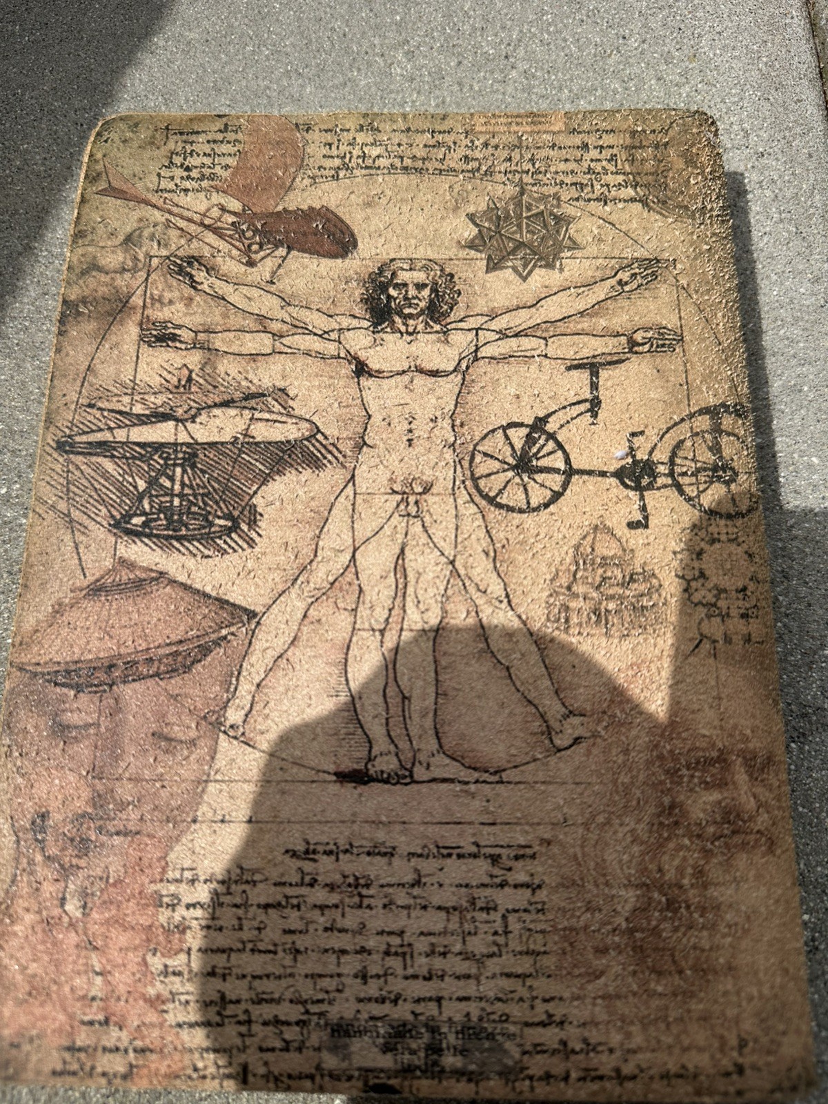 Leonardo da Vinci Vitruvian Man Journal Notebook (Made In Italy) Read Discript.
