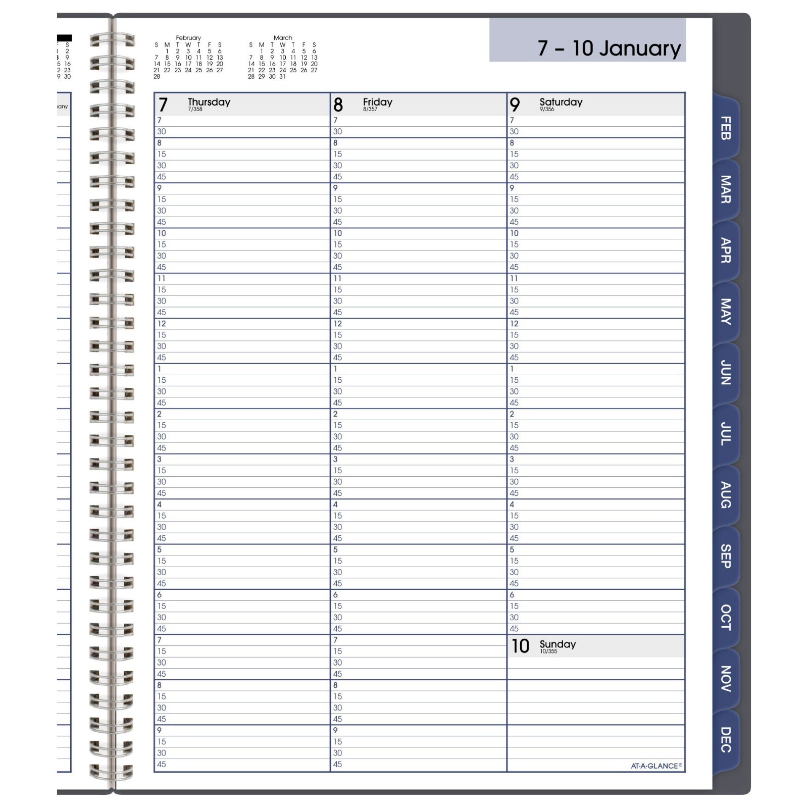 2027 At-A-Glance GC520-07 Weekly/Monthly Appointment Book, 8-1/2 x 11″