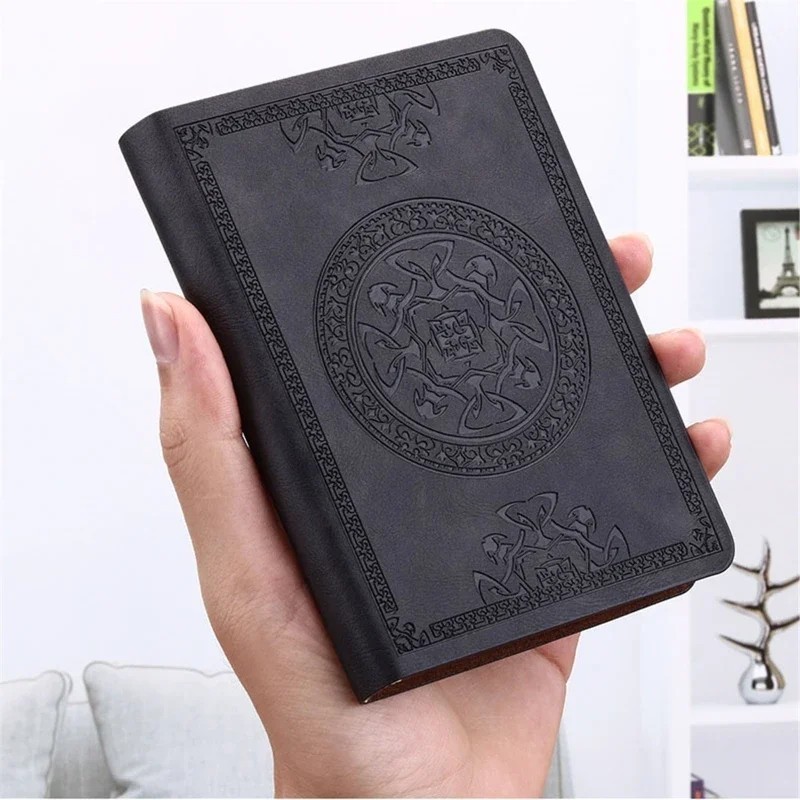 VINTAGE PORTABLE LEATHER NOTEBOOK DIARY JOURNAL 280 PAGES/JOURNALING/ SCHOOL 📝
