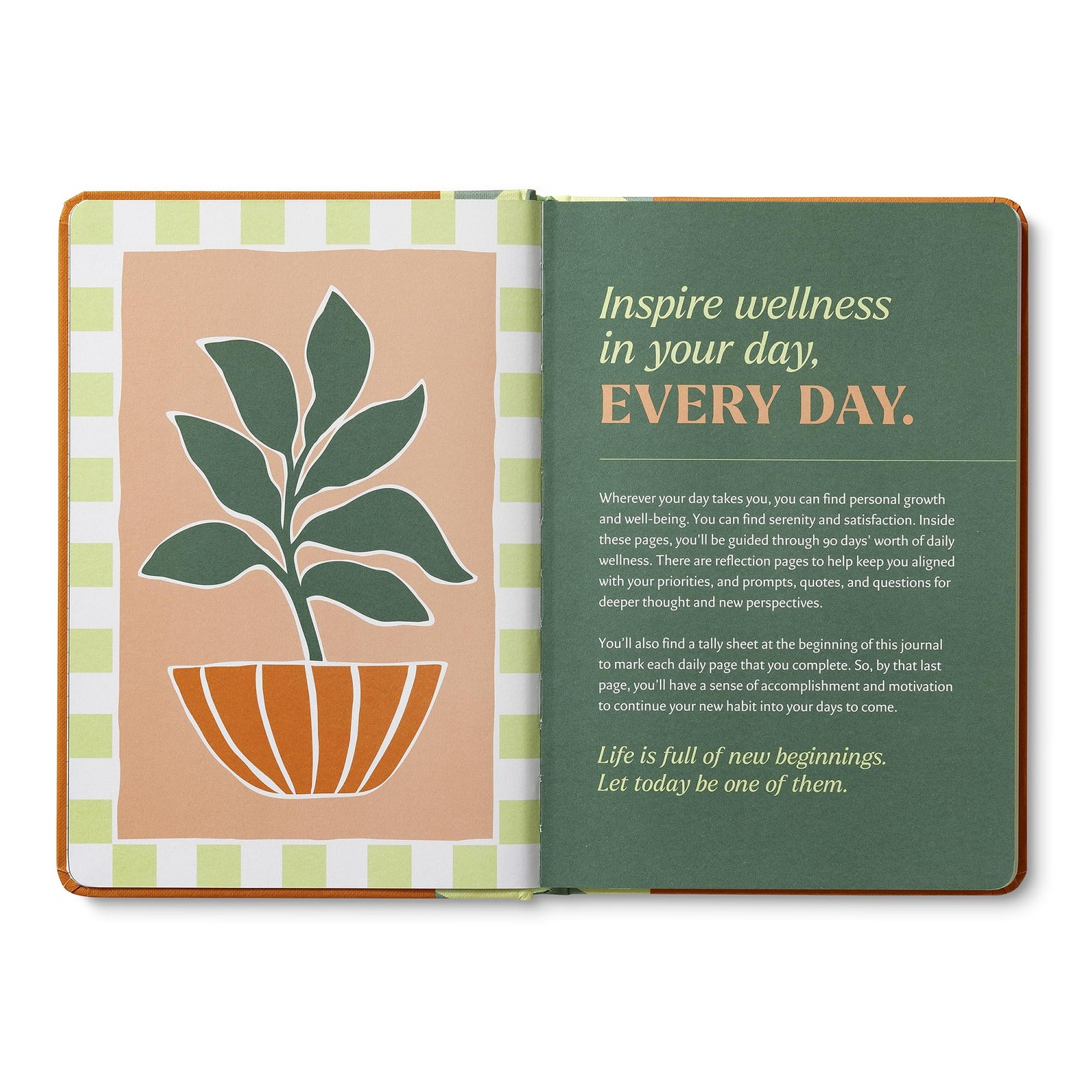 Compendium – Wellness Every Day Guided Journal: A Daily Orange