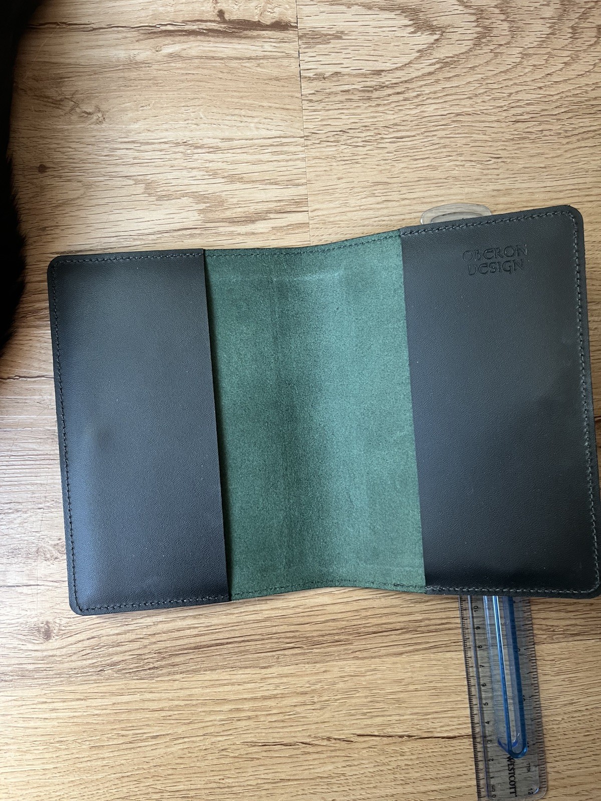 Oberon Design Florentine Small Journal In Green