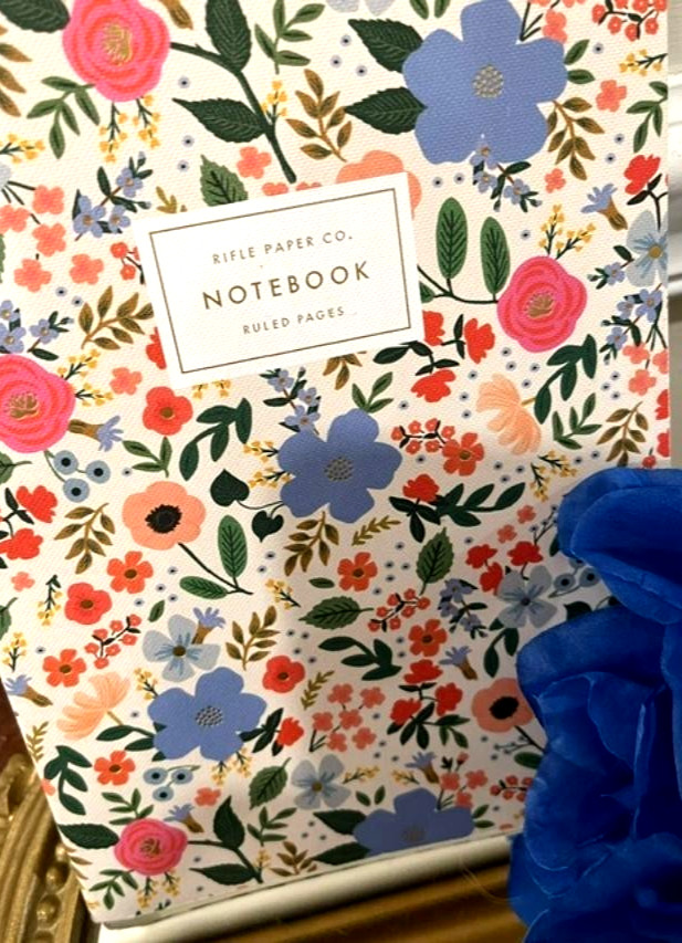 NEW! Rifle Paper Co Wild Rose Soft Cover Journal/Notes Saddle Stitch Ruled Pages