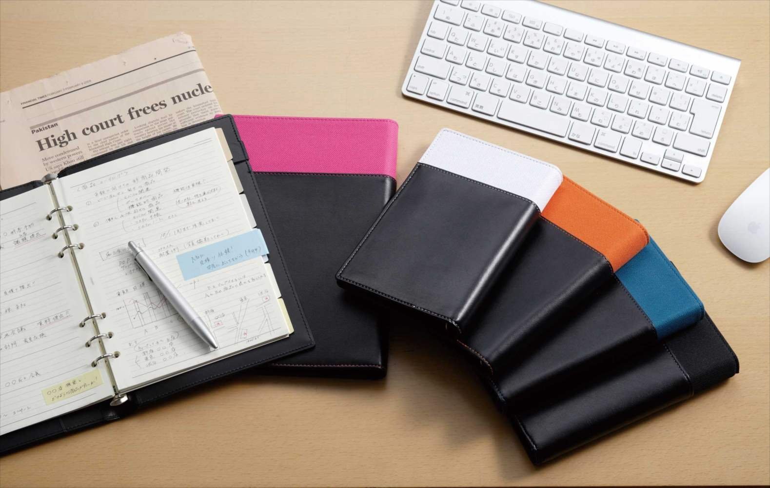 Reimei Fujii refill file pocket size synthetic leather black WPF801B
