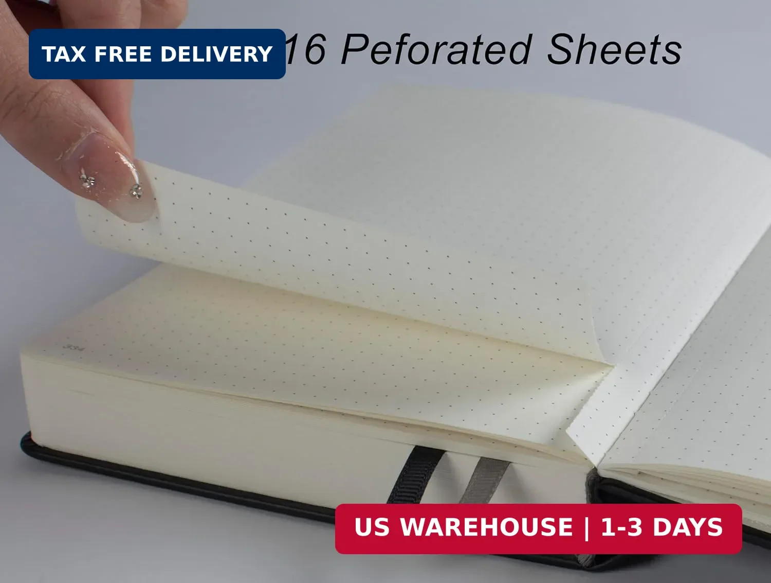 Thick Bullet Notebook with 366 Numbered Pages, A5 Dotted Journal for Writing wit