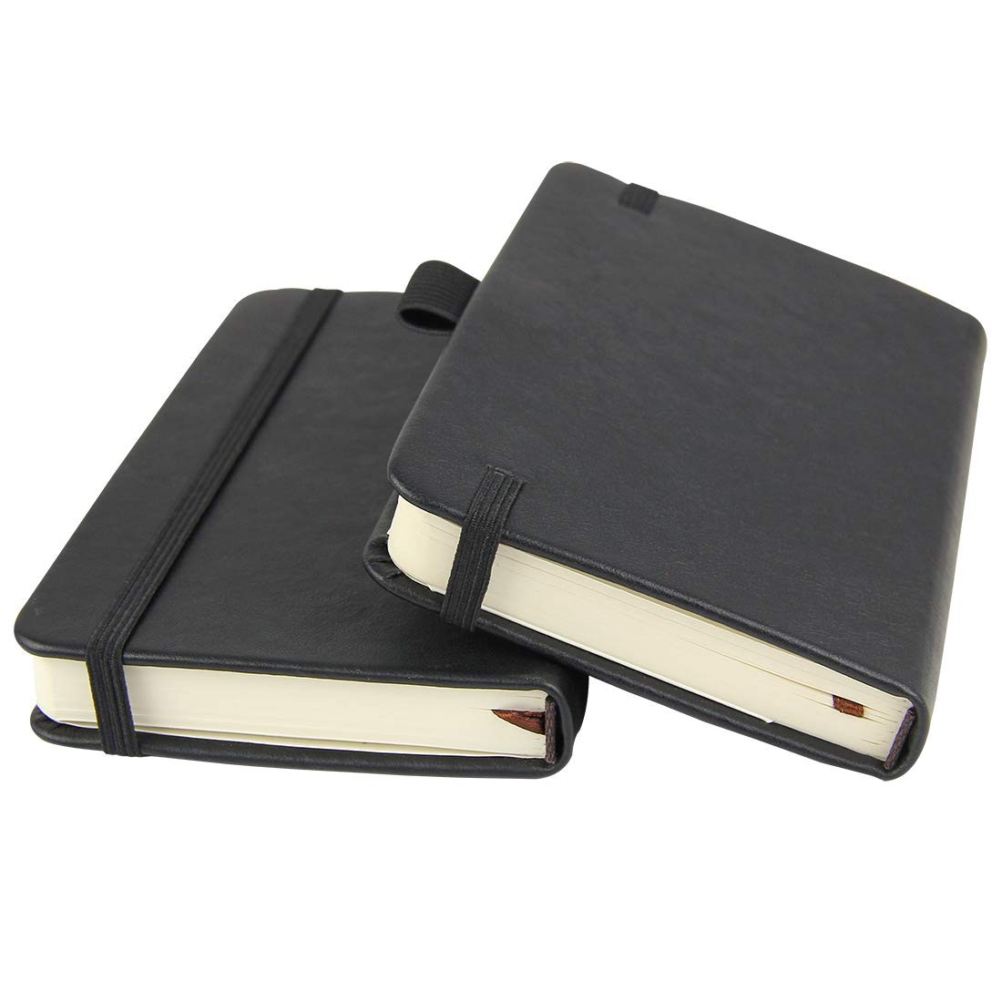 Pocket Notebook 3.5″ x 5.5″ – 144 Pages, Small Hardcover Journal with Pen Holder