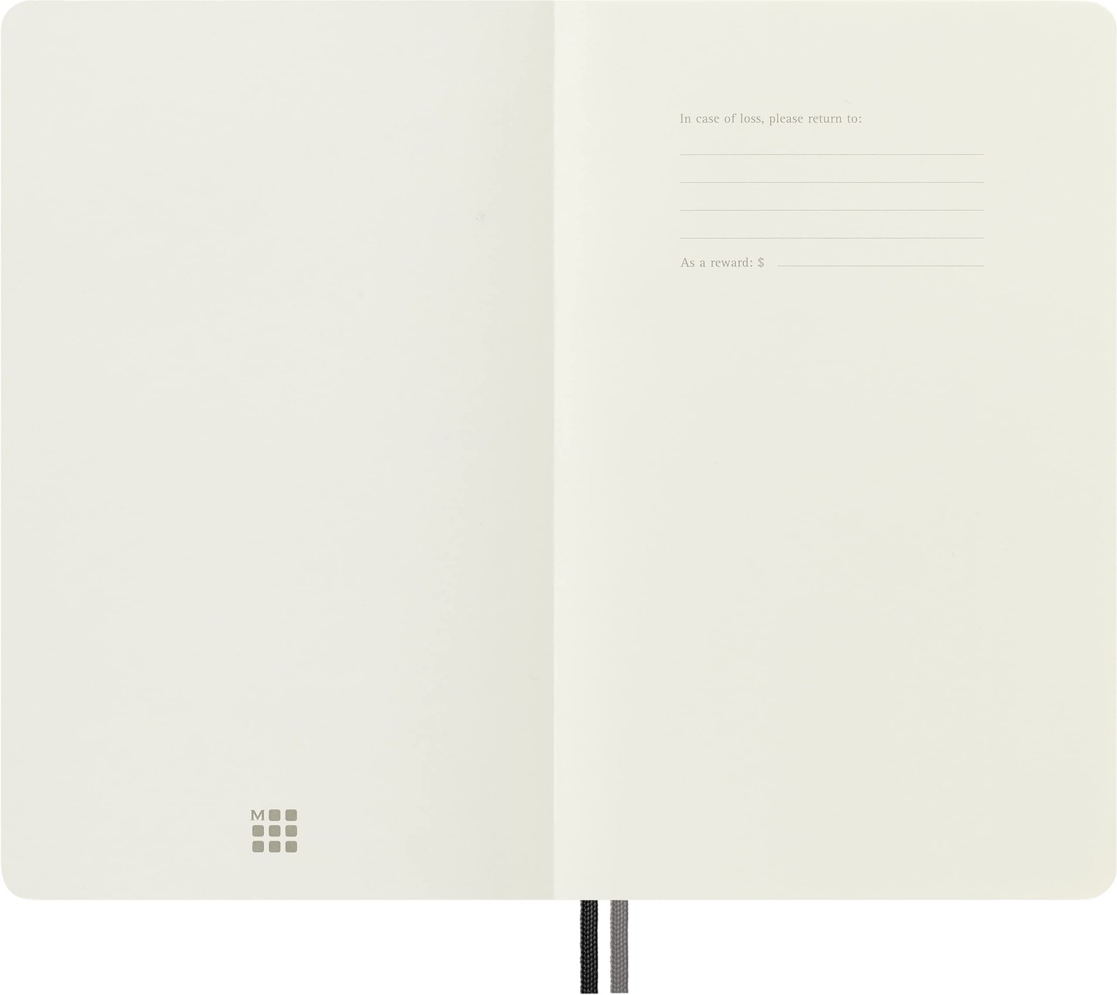 Moleskine Classic Large Black Notebook 400 Pages Durable Elastic Closure Ivor…