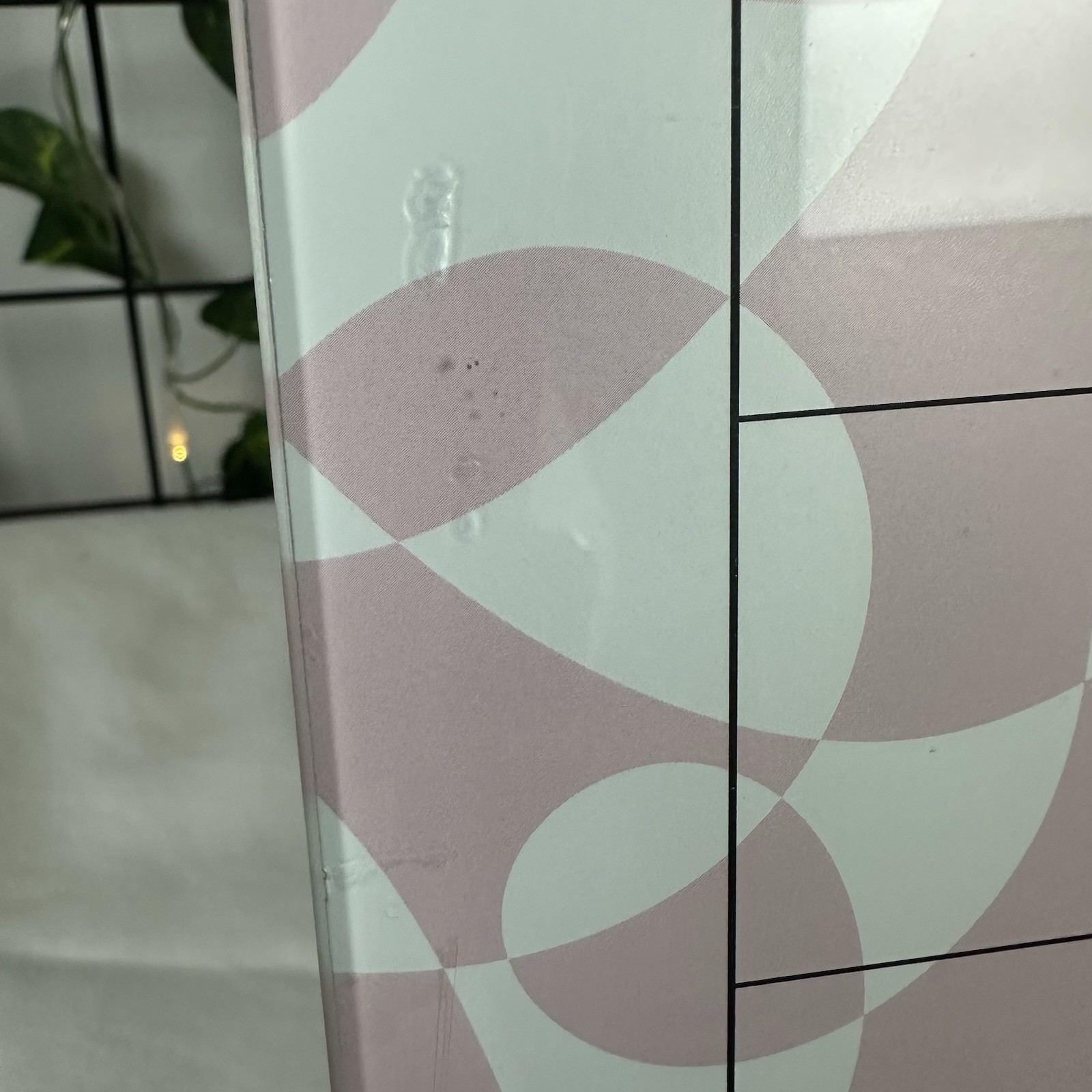 Dry Erase Monthly Calendar Planner Pink/White/Black Patterned 11.75″ x 15.75″
