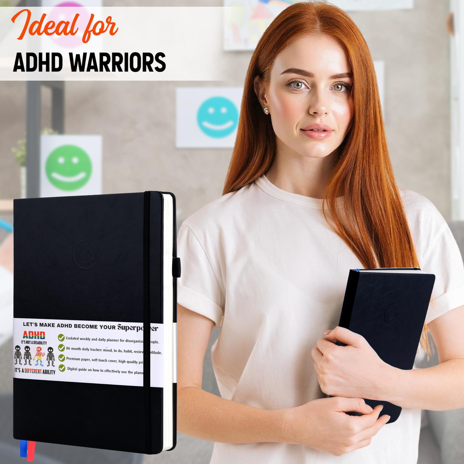 The Adhd Planner For Adults – 6 Month Undated Weekly Daily Full Focus Planner