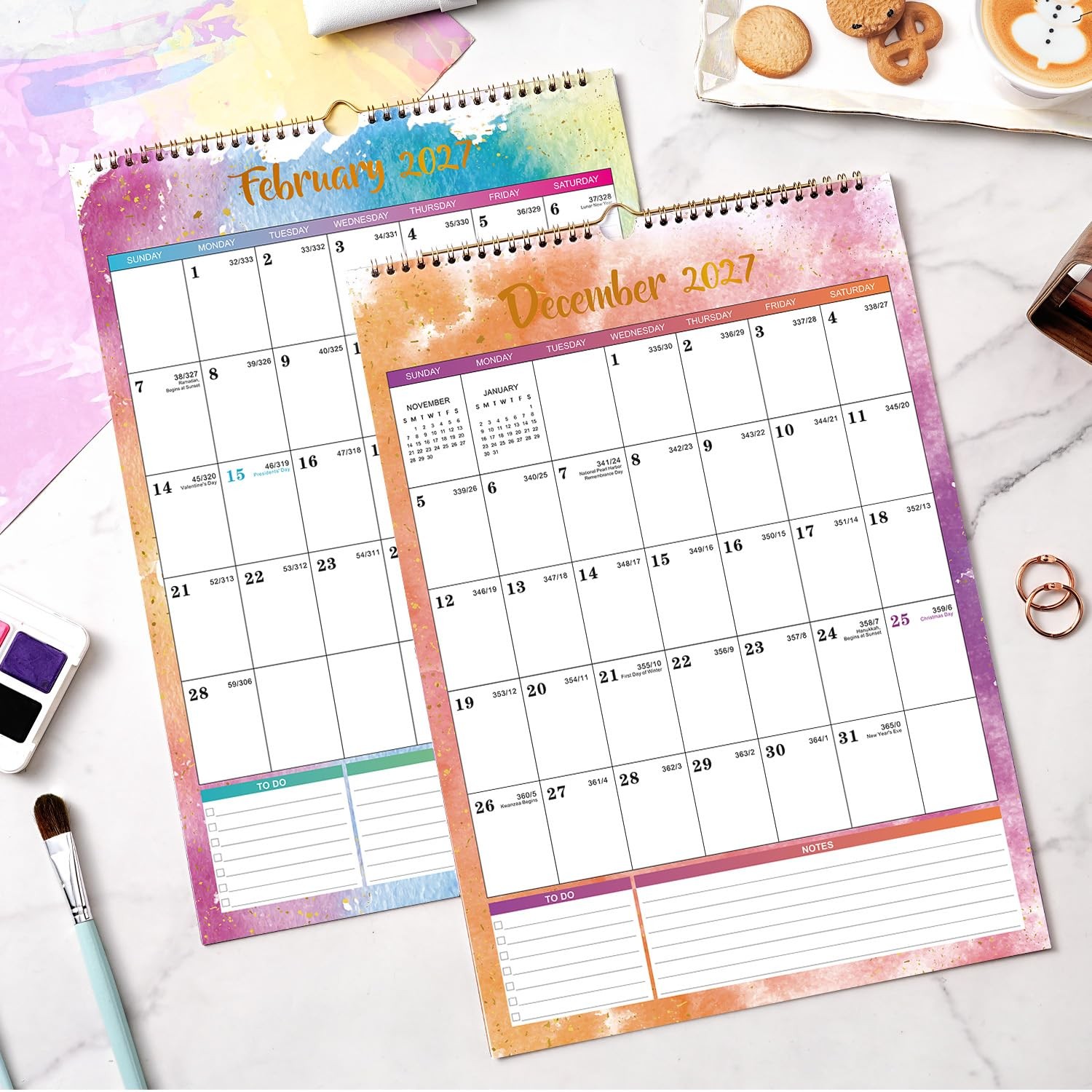 Calendar 2026-2027 – Wall 2026-2027, Jul. 2026 – Dec. 17″ x 12″