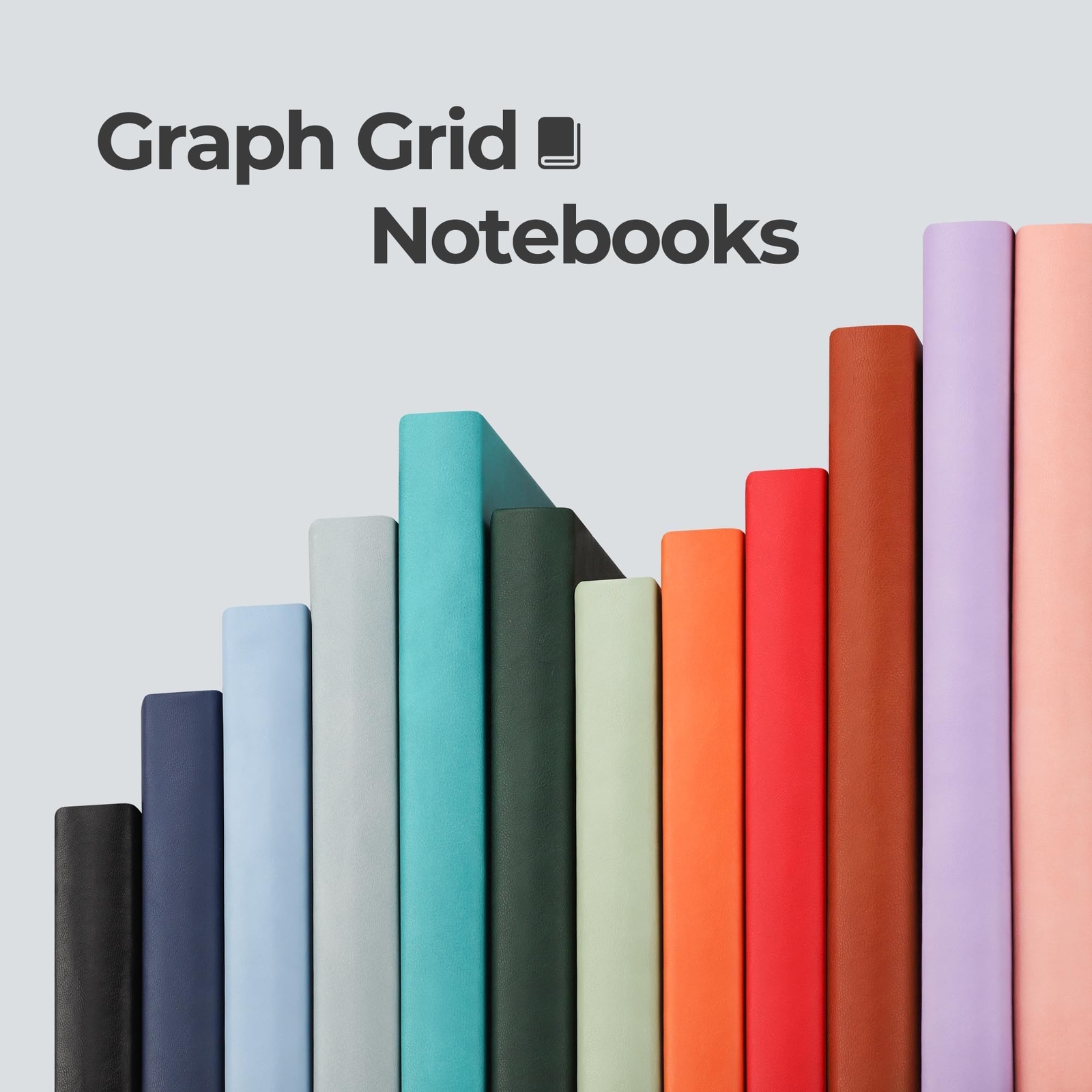 Graph Paper Notebook 2-Pack – Graph Grid Paper Notebook with 192 Pages per Pa…