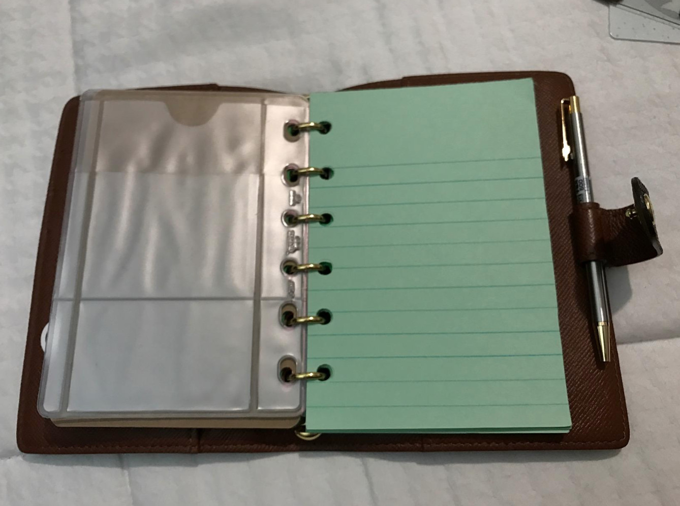 storage cc pouch fits Louis Vuitton PM Small Agenda Organizer +Paper+ Pen Insert