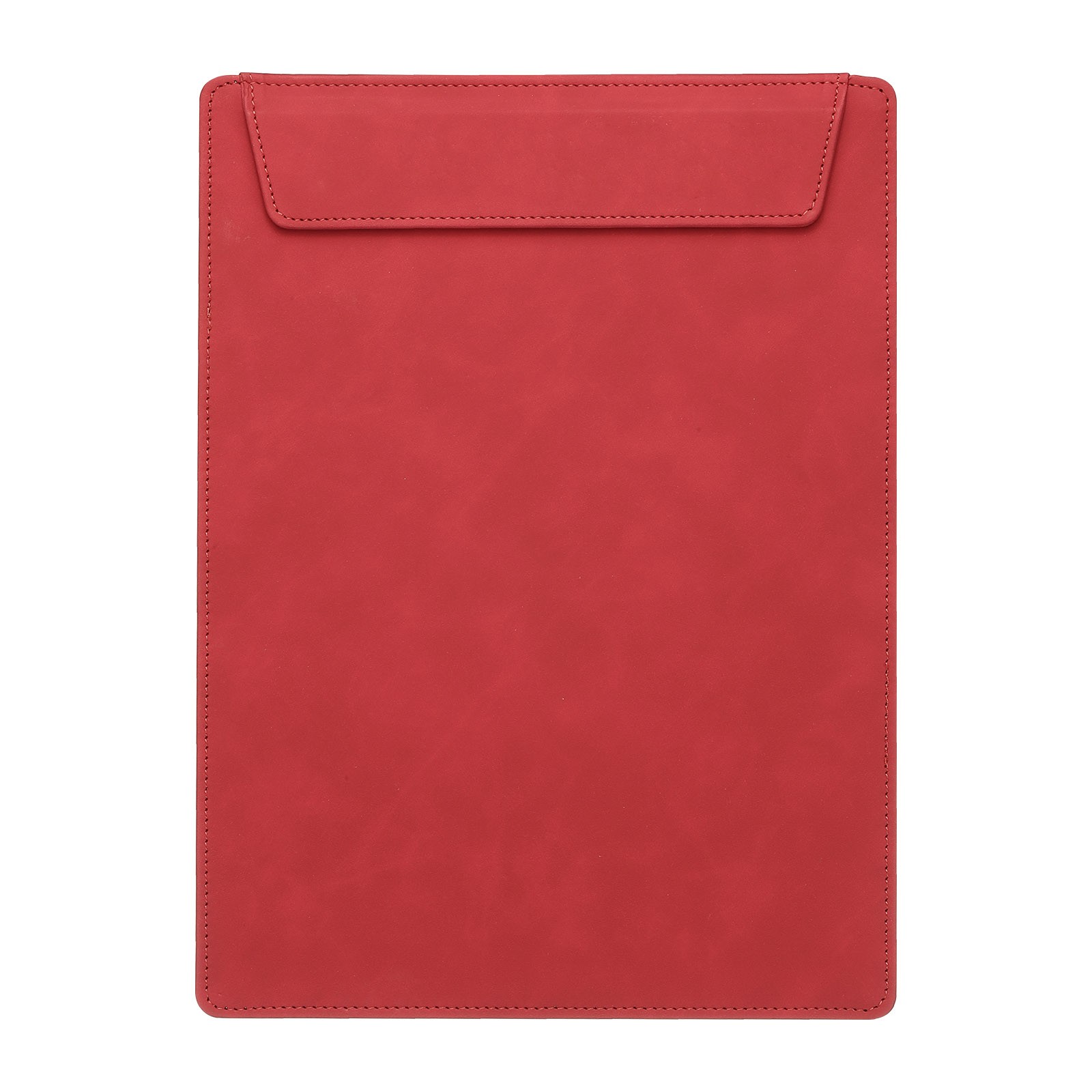 A4 Letter Size PU Leather Clipboard, 9″x12″ Magnetic Padfolio, Red