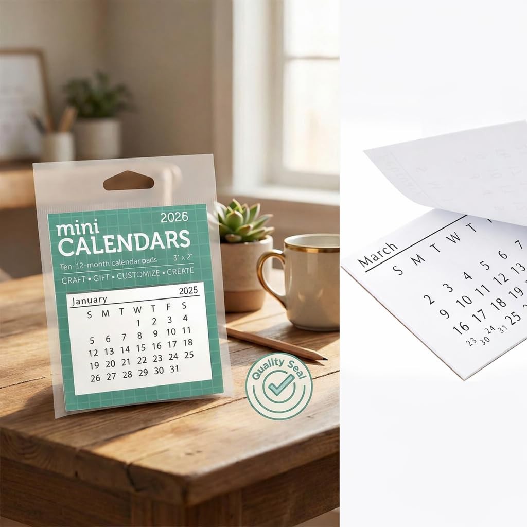 Paper Accents Mini Tear Off Calendar Pads 2026, 3 x 2 3″W x 2″H,