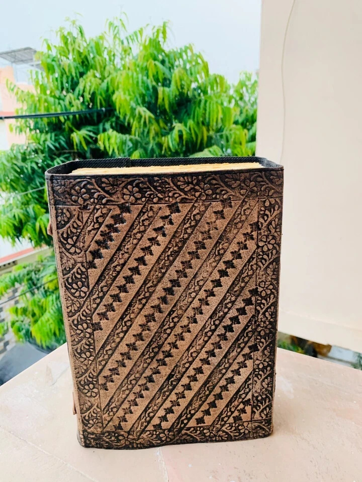 Tree of Life Leather Journal Notebook (600 Pages)- Genuine Leather Antique Vi