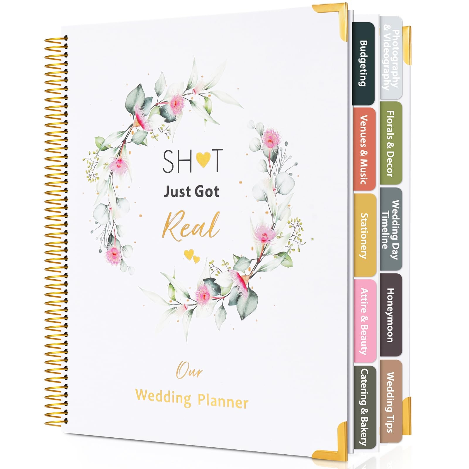 Wedding Planner Book and Organizer-196 Pages Bridal Wedding Planning Book wit…