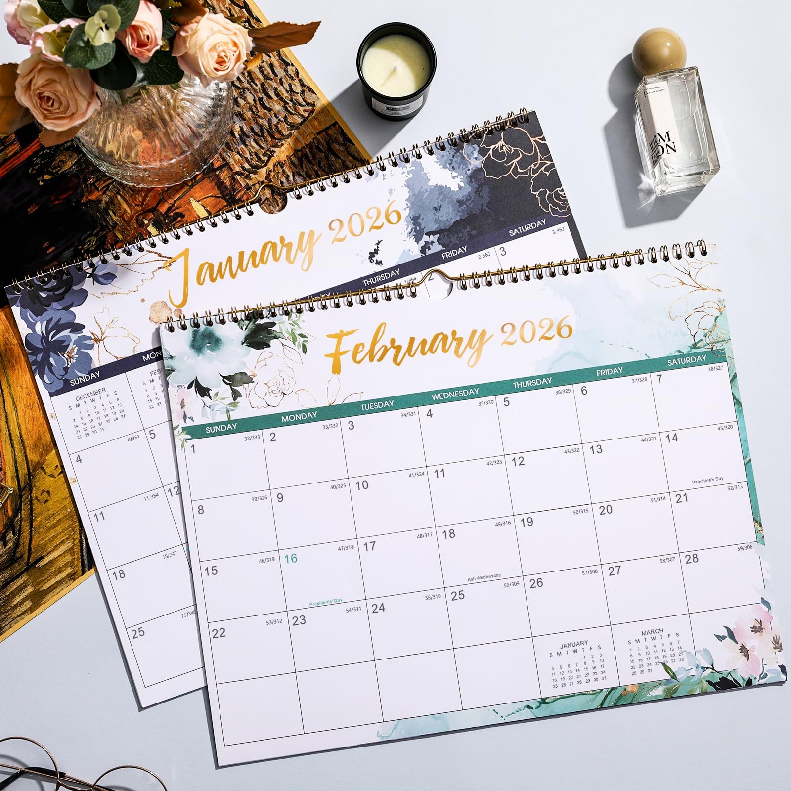 2026 Wall Calendar – 12 Months from Jan. 2026 – Dec. 14.8″ x 11.6″
