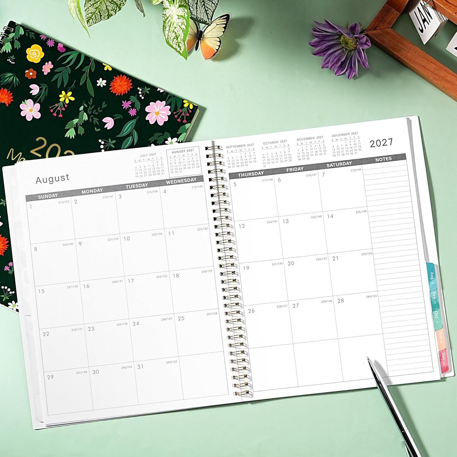 Ultimate Monthly Planner 2026-2027 – Colorful Tabs, Eco-Friendly, Ink-Resistant