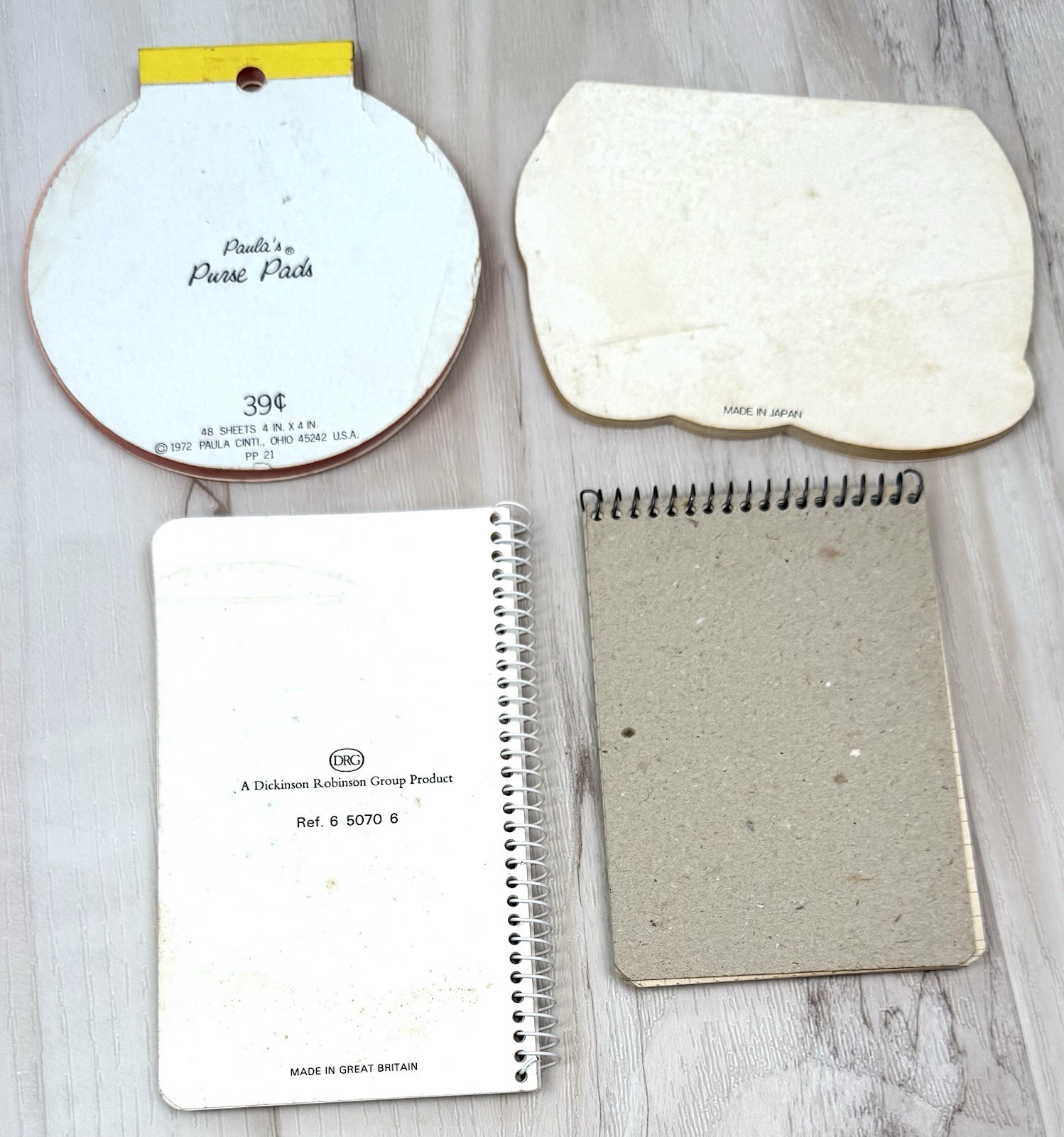 VTG Lot 4 Small 4″ Cat Themed Spiral Notepads Journals Diary Paula’s Pads DRG