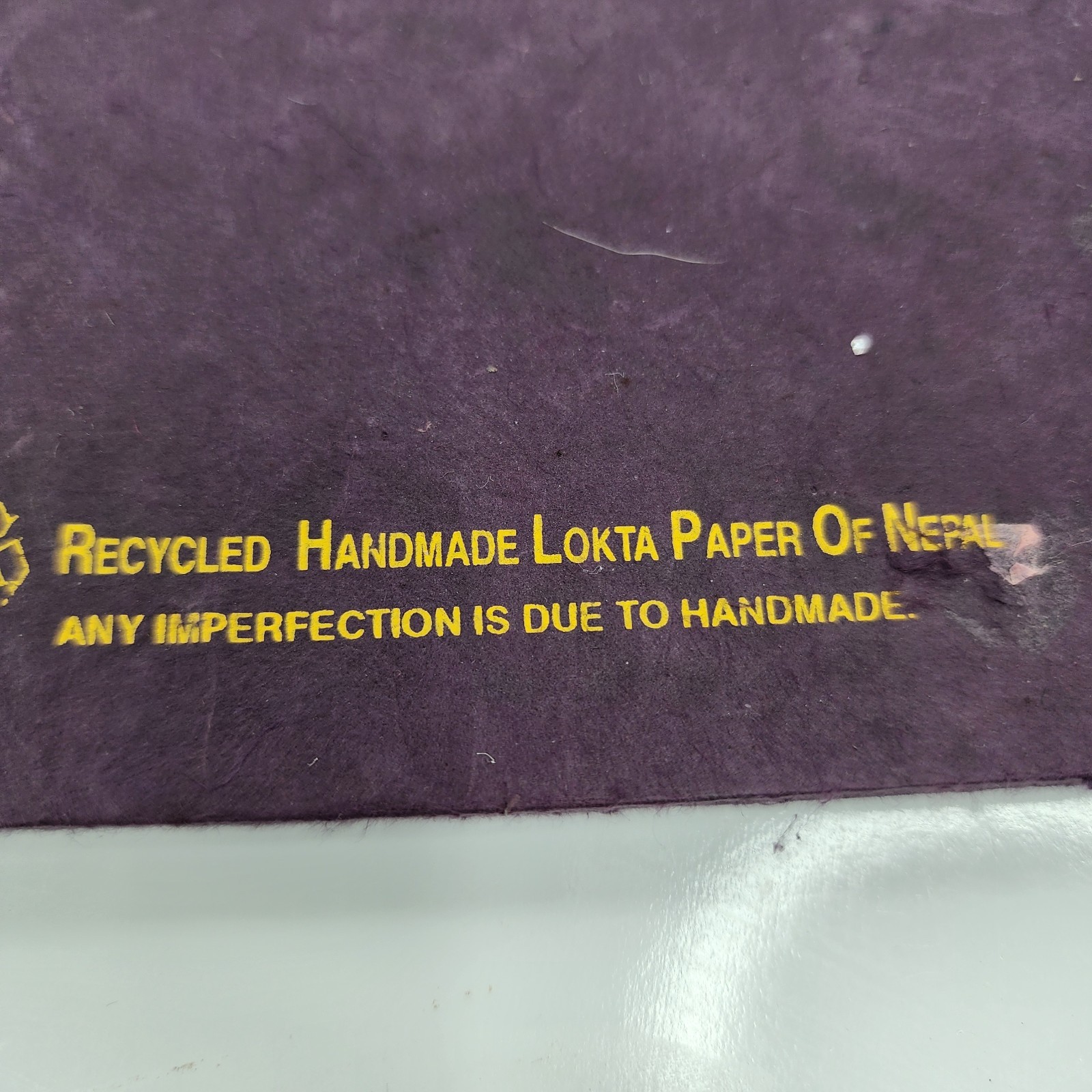 Lokta Paper Journal Nepal Handmade Rooster Zodiac Year of Cock Diary 6×5 Purple