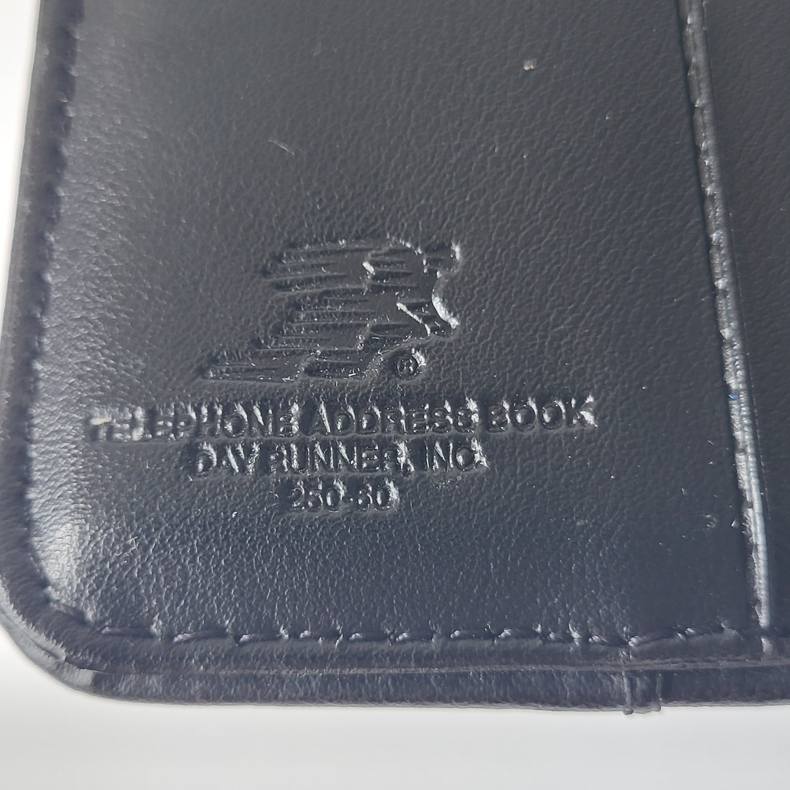 1994 Day Runner Black Telephone Address Book Organizer Binder Planner Used