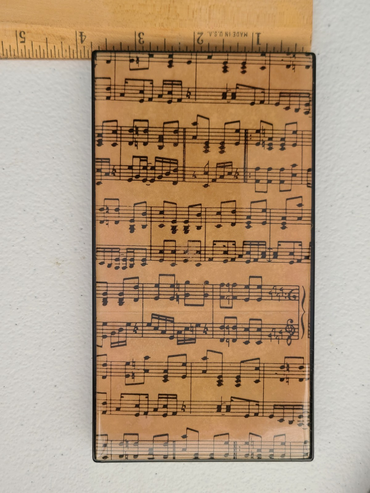 Vintage Lacquered Telephone Book Musical Notes Music Musician