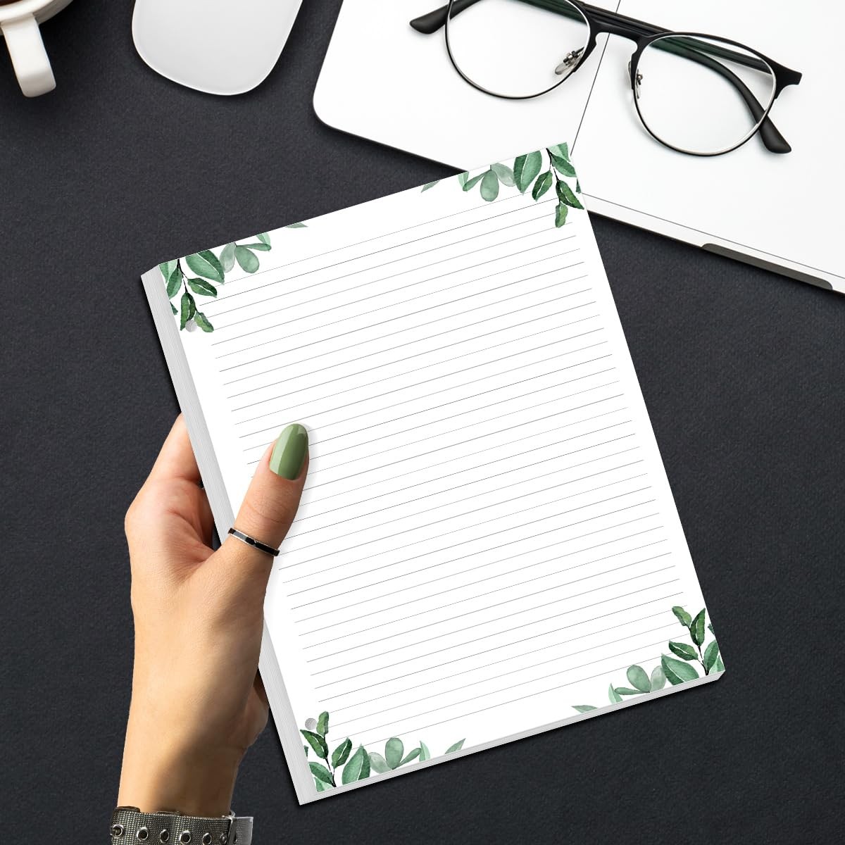 A4 Lined Refill Paper 3Hole Punched 100 Sheets 200 Pages 100gsm 8.5×11 Inch