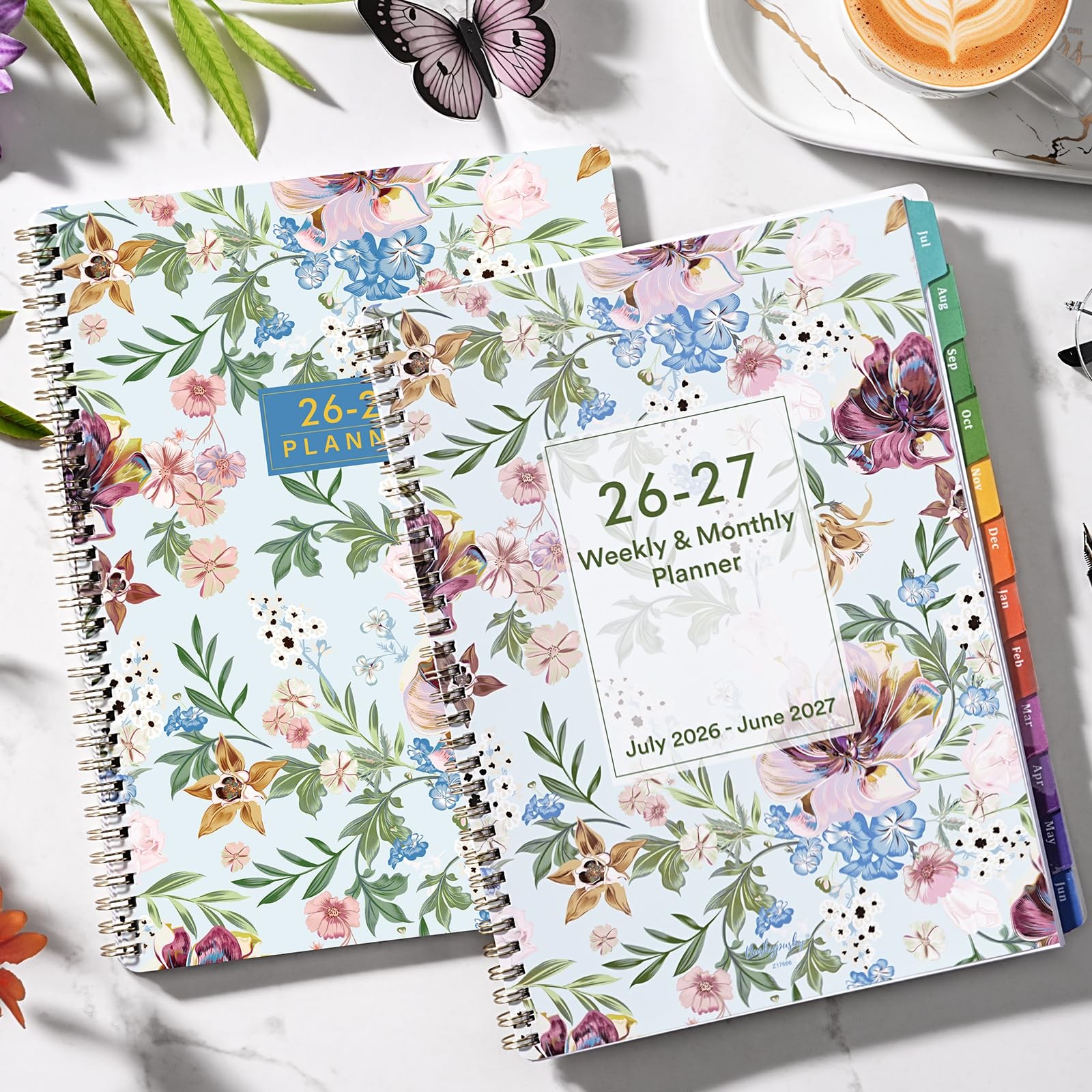 Planner 2026-2027 – 9″ x 11″ Weekly and Monthly x 11″, Blue