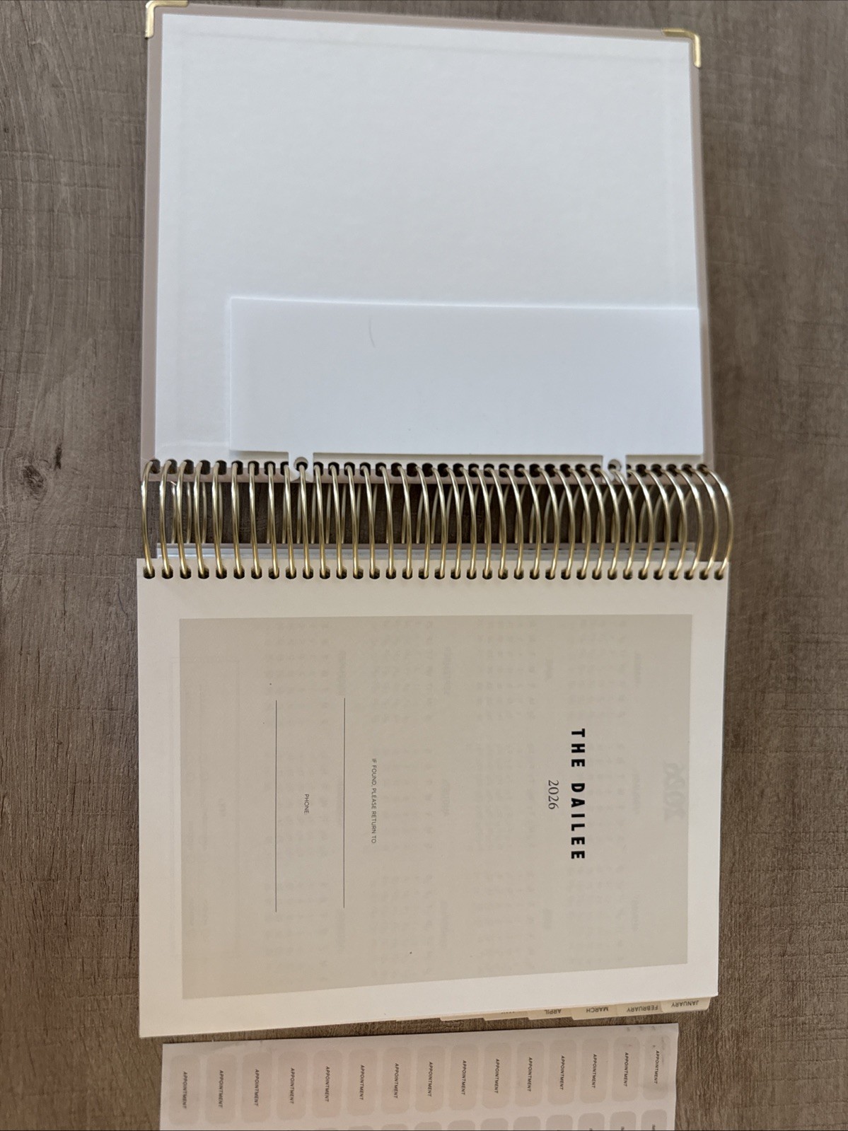 The Dailee 2026 Daily Weekly Monthly Planner Spiral Calendar Year 2026 7×9 READ