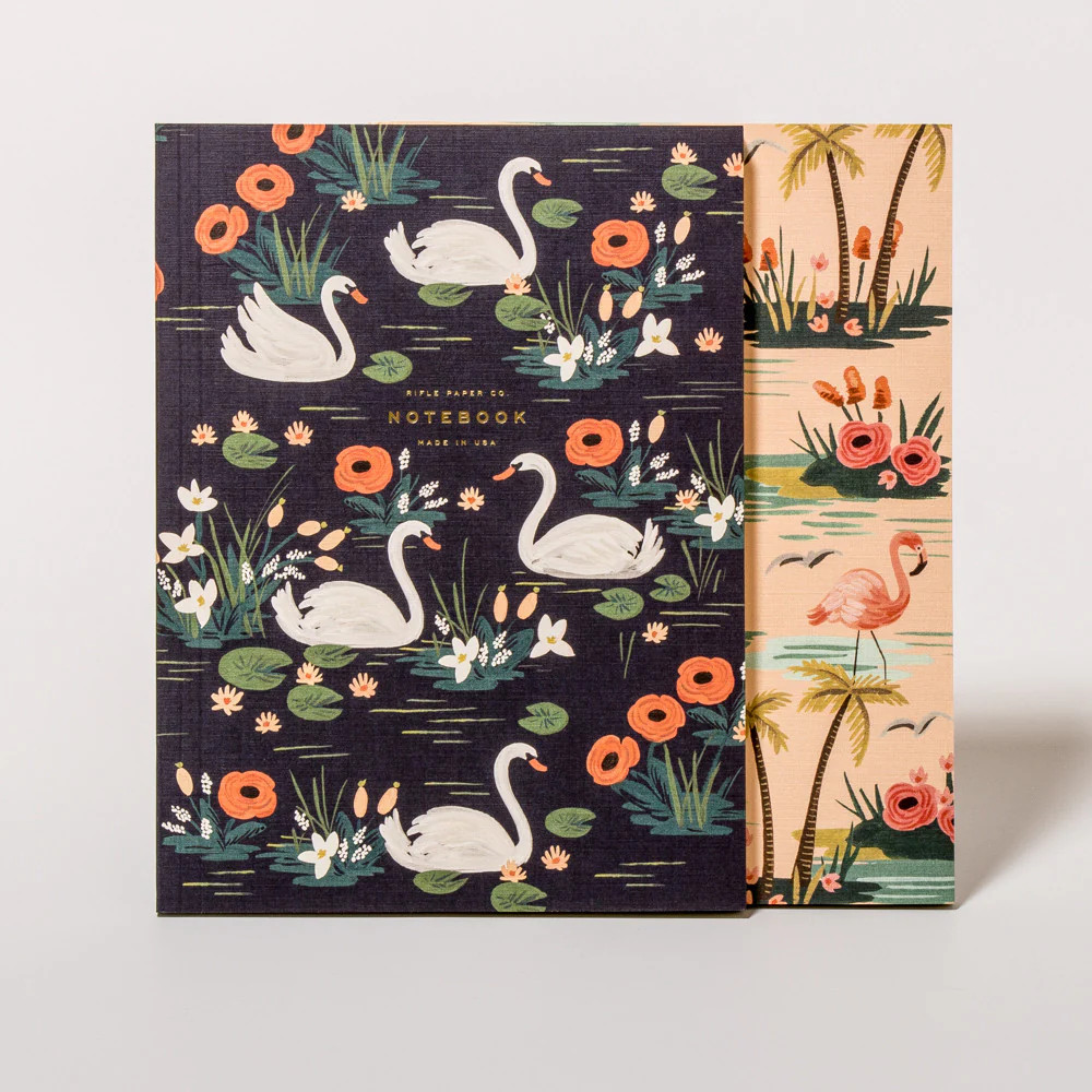 Rifle Paper Co Notebook Journal 8.5″ Designer – Birds of a Feather Set