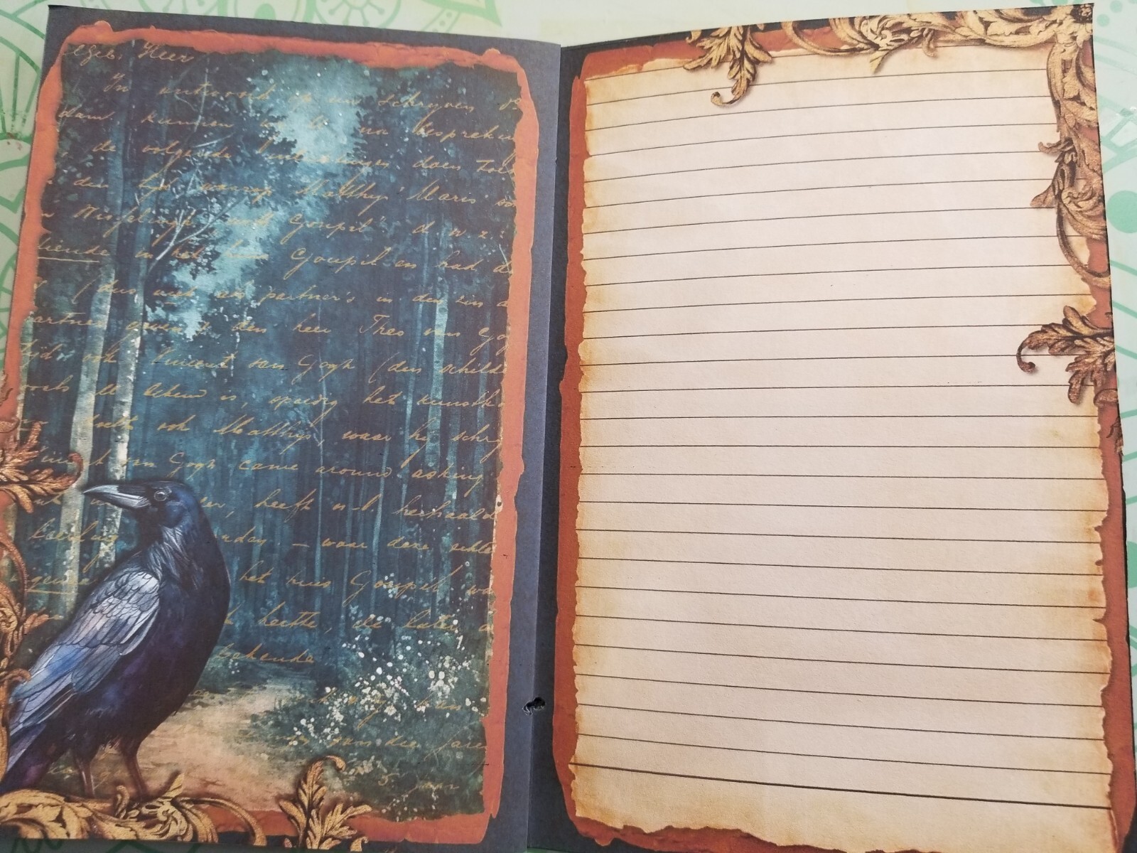Junk Journal Booklet “MAGICAL NIGHT” Woodland HANDMADE Cards, Pockets + More!