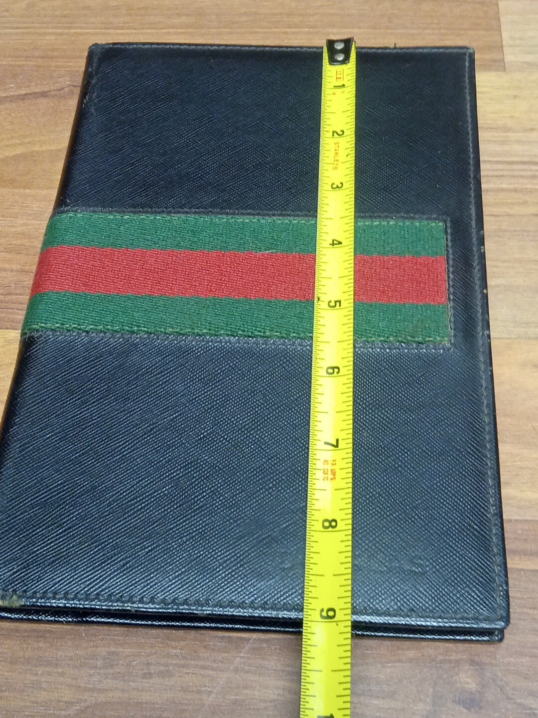 Authentic Vintage GUCCI Black Leather Notebook Address Book PLEASE READ DESCRIPT