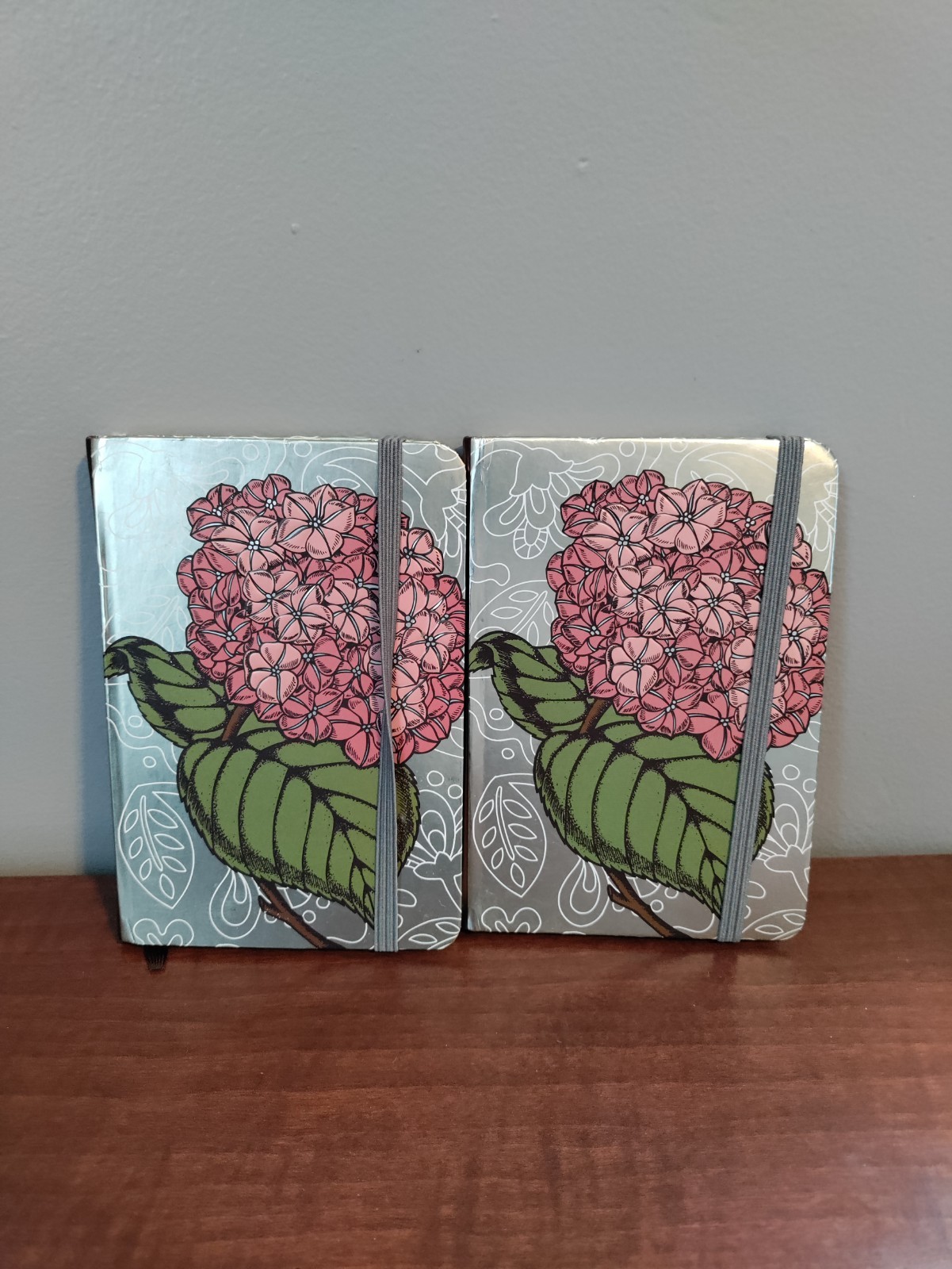 2 Floral, Small 4 X 5.5, Journal with Elastic Closure
