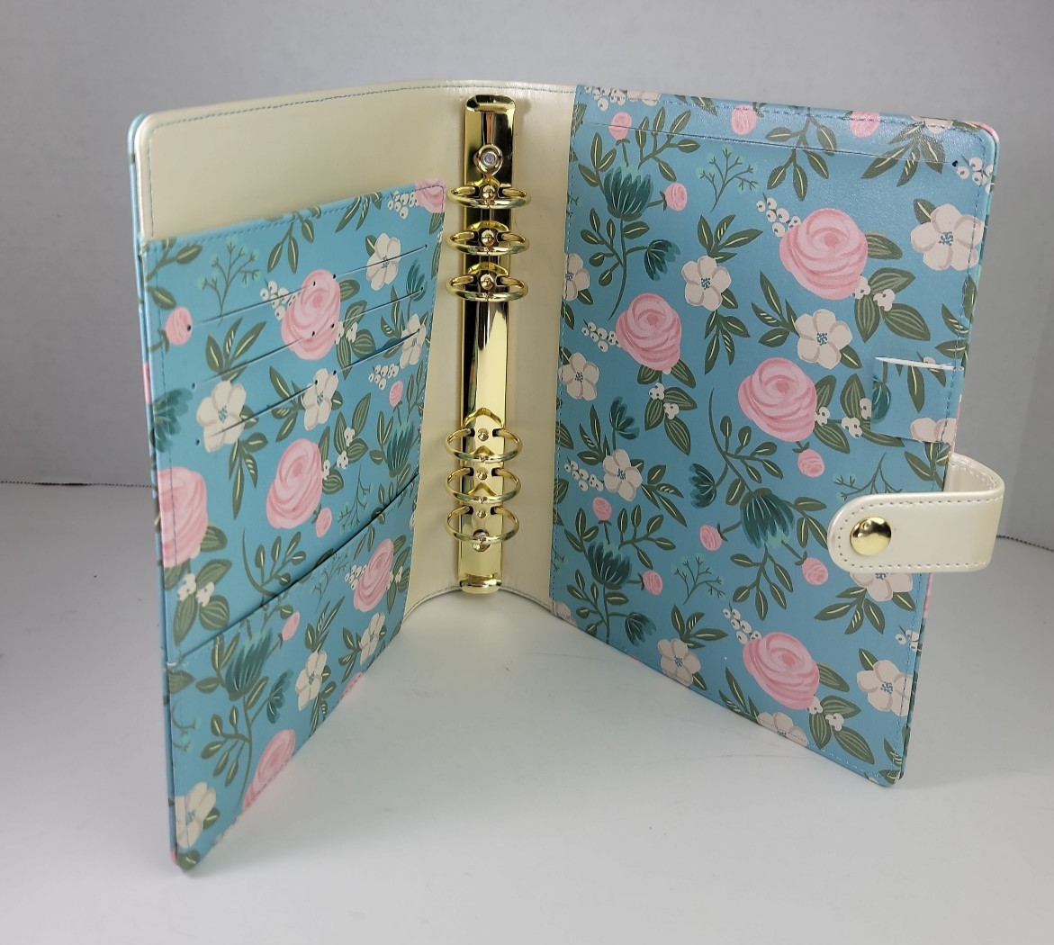 Recollection Floral A5 Planner 6 Gold Ring Binder Complete Inserts 35 Piece