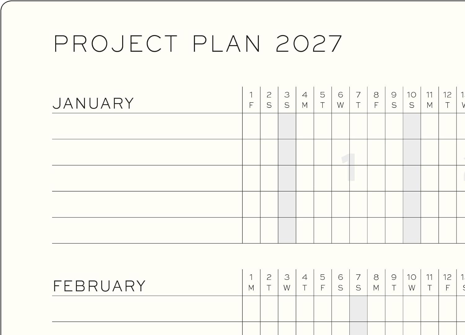 – Weekly Planner and Notebook Softcover Medium A5, 18-Month