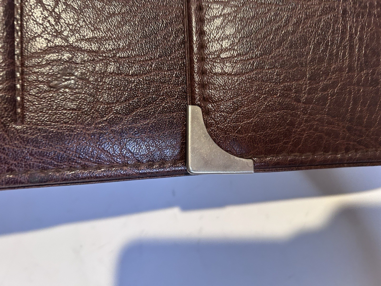 Vintage Krause Leather Portfolio Organizer Business Desktop Folio