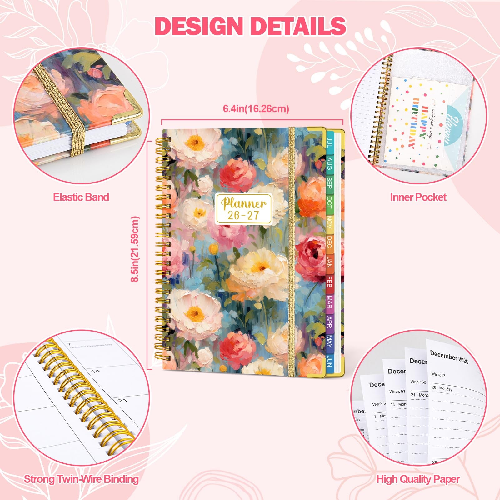 Planner 2026-2027: 2026-2027 Academic Planner Weekly and Monthly from Jul. 2026