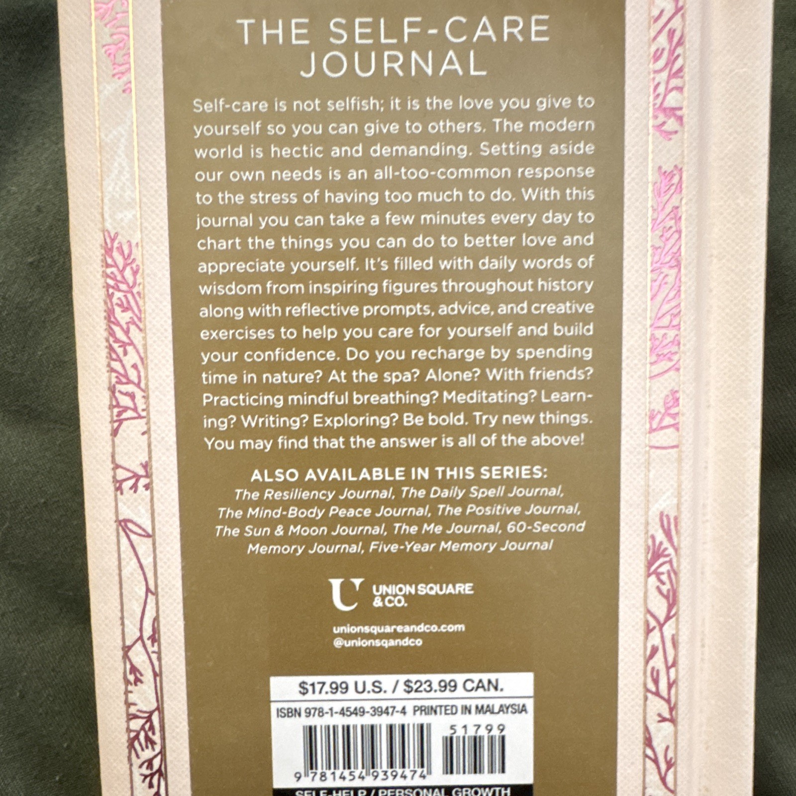 Self-Care Journal: 366 Prompts to Nurture & Recharge Your Body and Soul