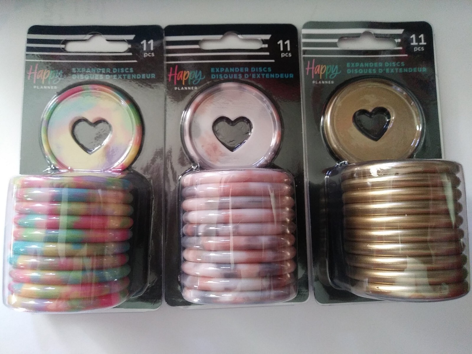 The Happy Planner Expander Plastic Discs Sherbet Blush or Gold U Pick