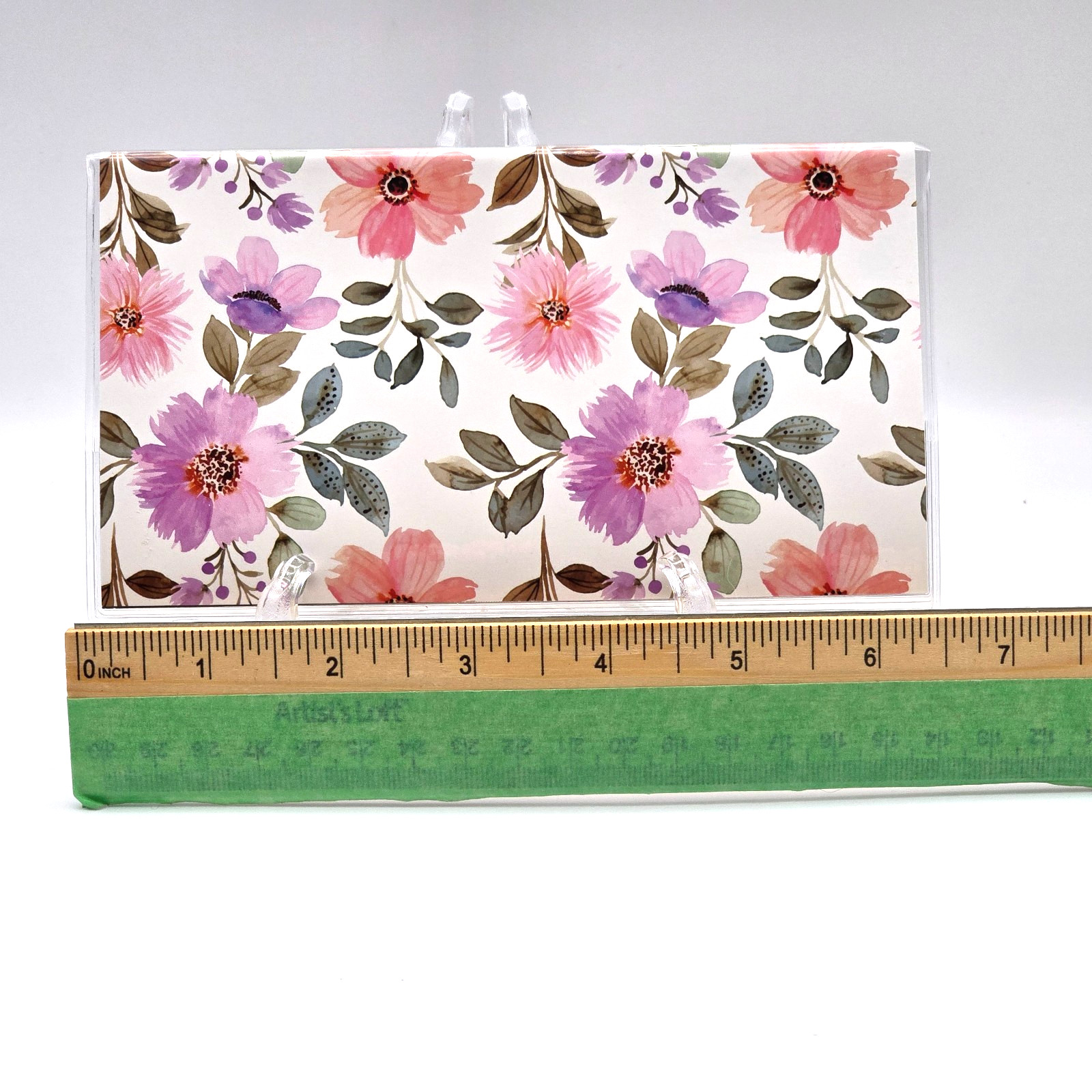 Floral Pocket Planer 2026-2027 Calendar Vinyl Cover Cone Spring Flowers 6.5″