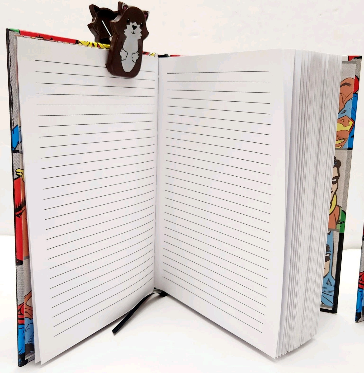 Silver Buffalo DC6150 DC Comics Characters Grid Hard Cover Journal, Lot Of 2 New