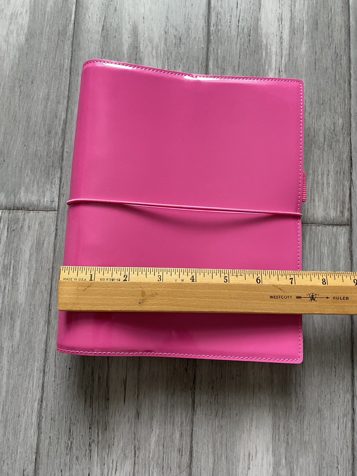 Filofax Domino Patent Organizer planner hot pink barely used