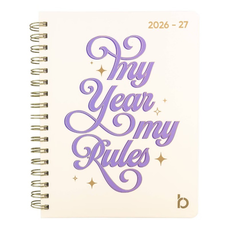 Be Rooted 7″x9″My Year My Rules Academic 12 Months Weekly/View 2026-2027 Planner