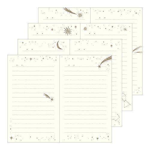 MIDORI Starry Journal/Diary | 5 x 8 Inch Cloth Hardcover Notebook | 368 Pages