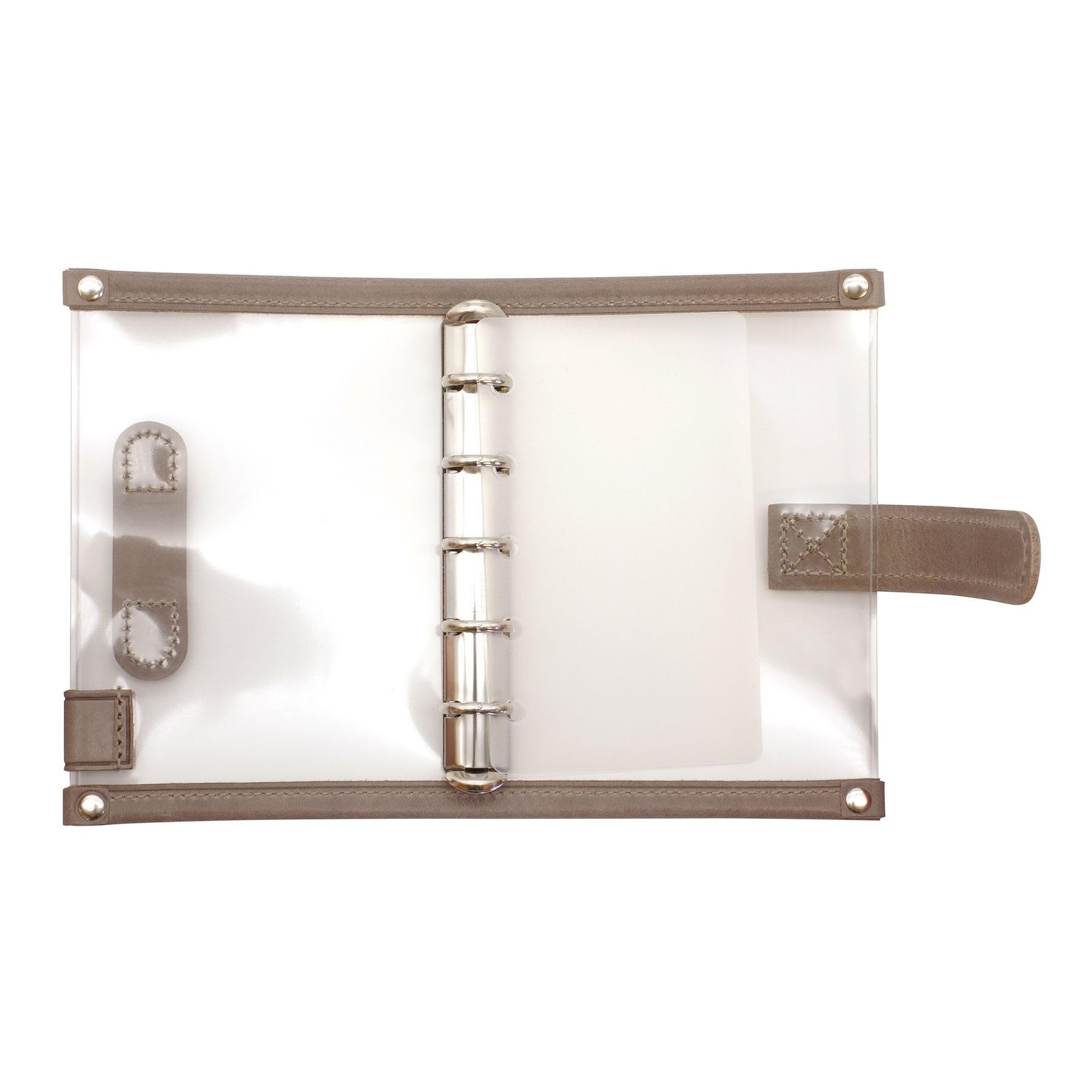 LETS STATIONERY GOODS Clear System Planner Mini 5 [mostro/Greige]